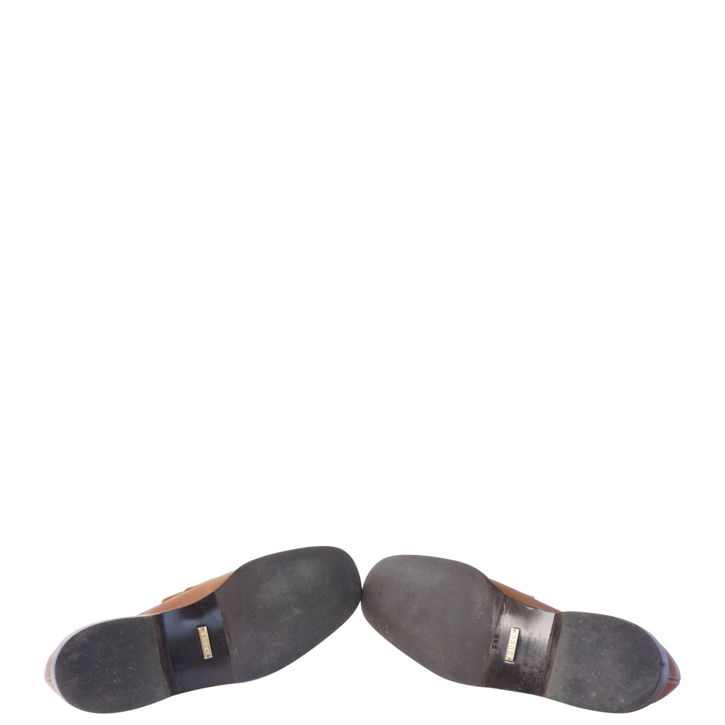 GUCCI GG LEATHER SLIP-ON LOAFERS - leefluxury.com