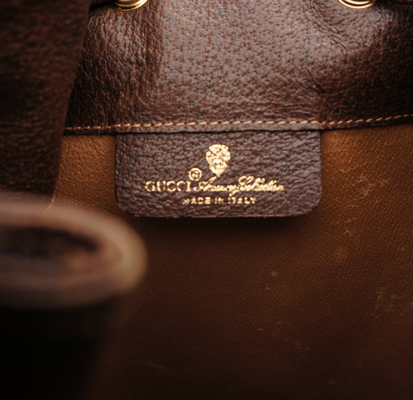 GUCCI WEB SUPREME BUCKET SHOULDER BAG - leefluxury.com