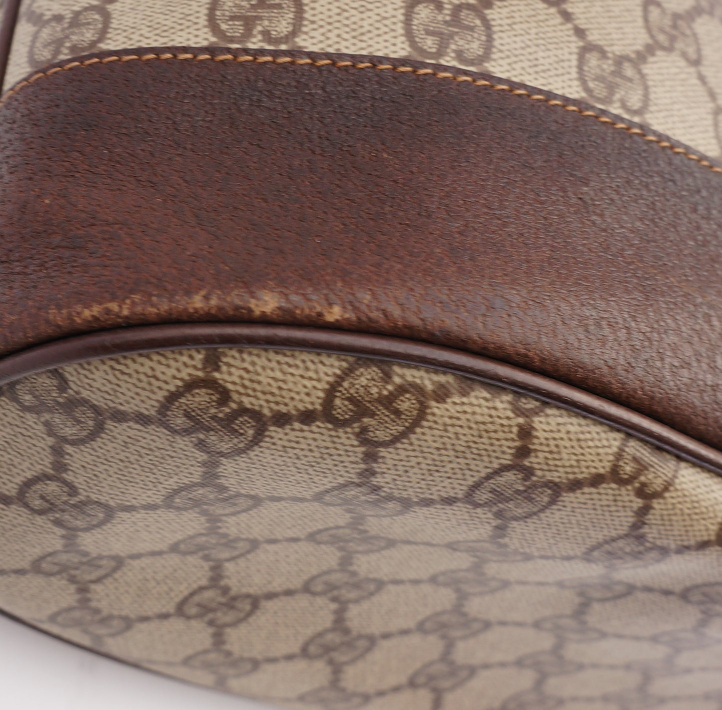 GUCCI WEB SUPREME BUCKET SHOULDER BAG - leefluxury.com