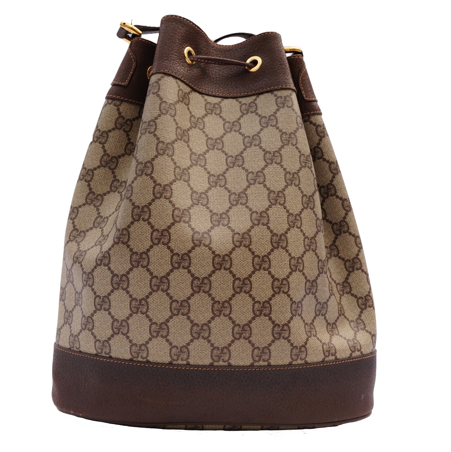 GUCCI WEB SUPREME BUCKET SHOULDER BAG - leefluxury.com