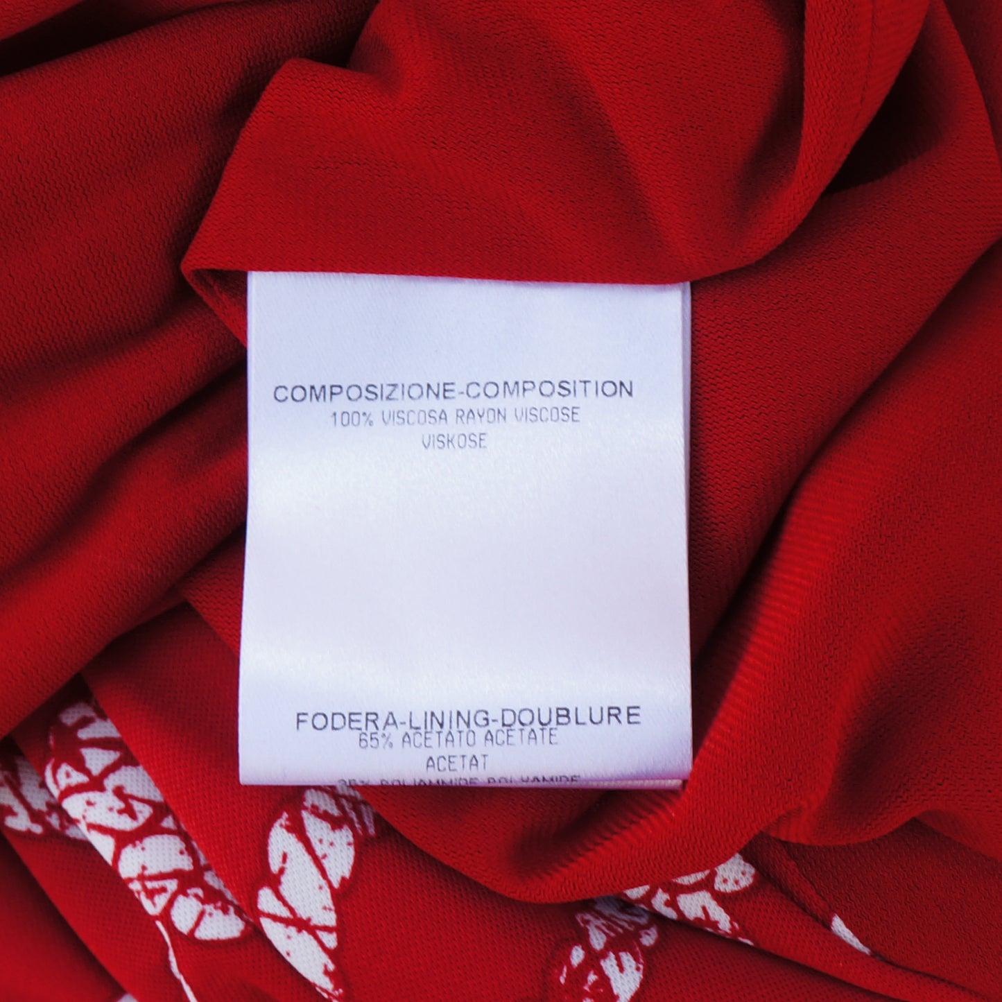 Gucci Wrap Red Rope Print Dress Long Sleeve Leather Tie - leefluxury.com