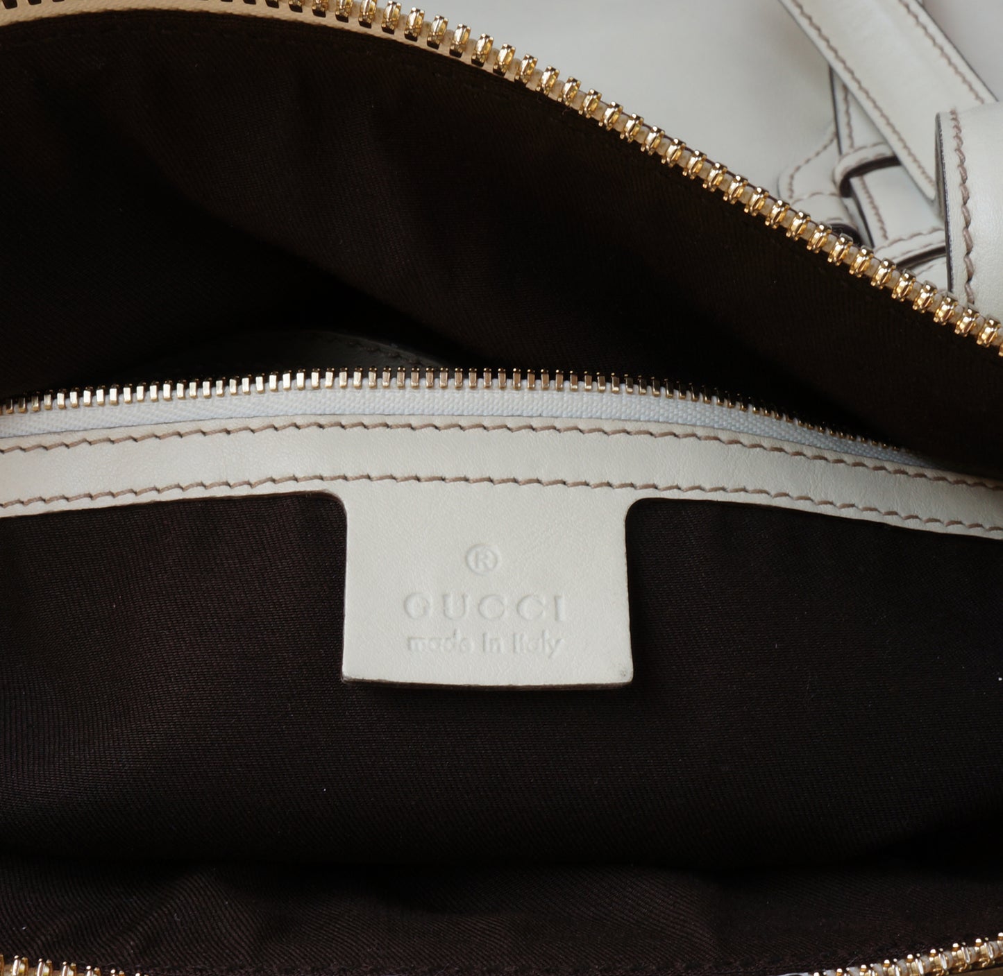 GUCCI CREAM 85TH ANNIVERSARY BOSTON BAG - leefluxury.com