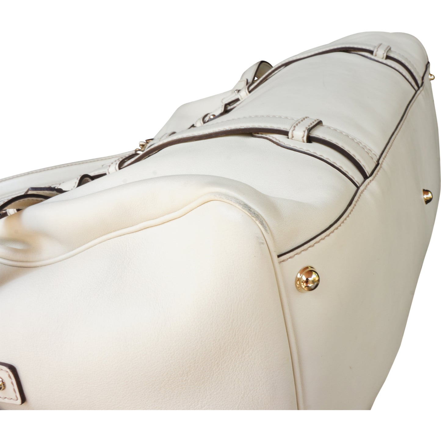 GUCCI CREAM 85TH ANNIVERSARY BOSTON BAG - leefluxury.com