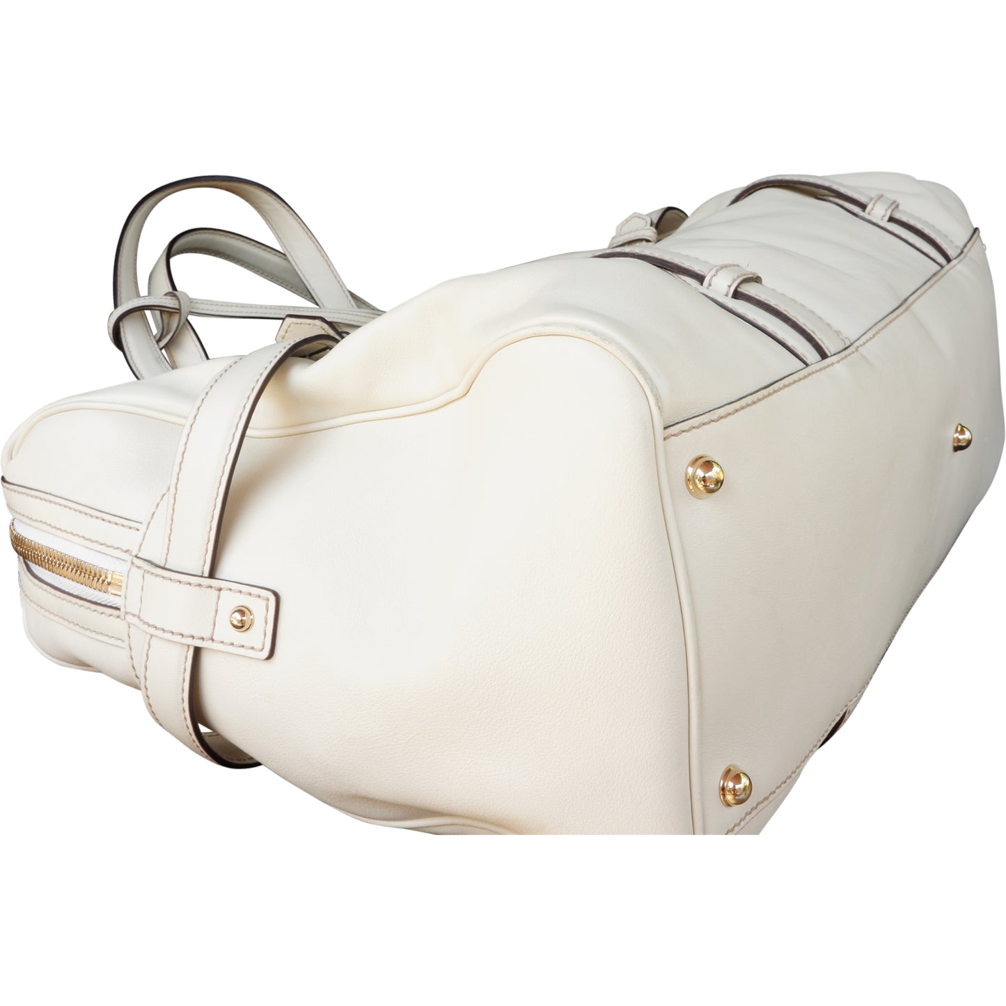 GUCCI CREAM 85TH ANNIVERSARY BOSTON BAG - leefluxury.com