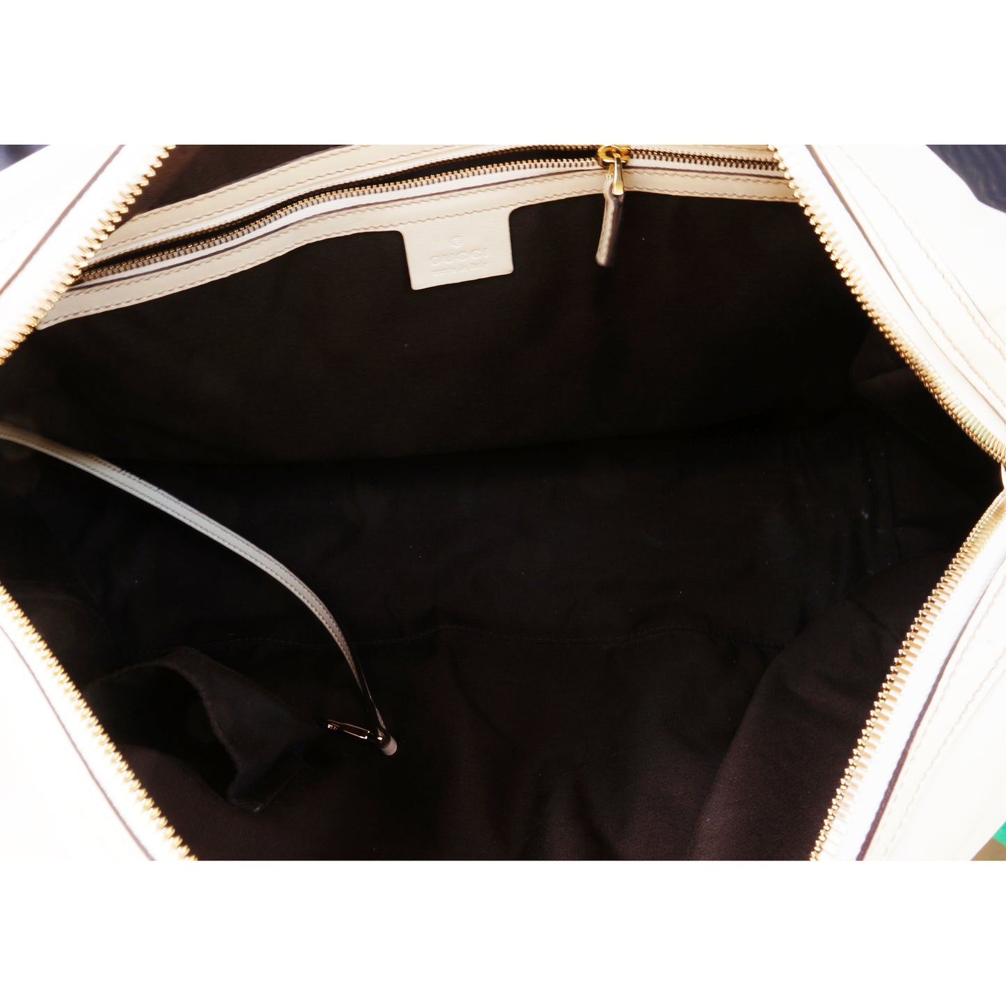 GUCCI CREAM 85TH ANNIVERSARY BOSTON BAG - leefluxury.com