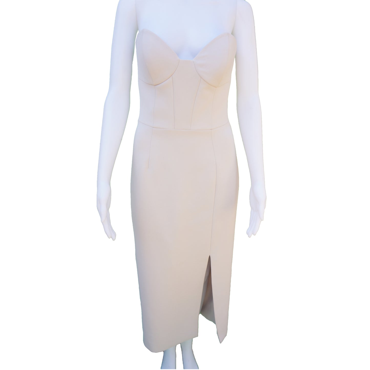 HAKAAN YILDIRIM STRAPLESS BUSTIER TOP COCKTAIL DRESS - leefluxury.com