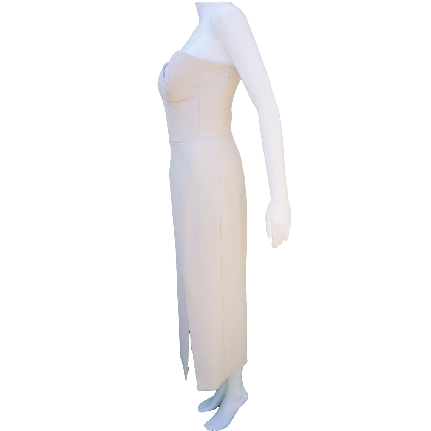 HAKAAN YILDIRIM STRAPLESS BUSTIER TOP COCKTAIL DRESS - leefluxury.com