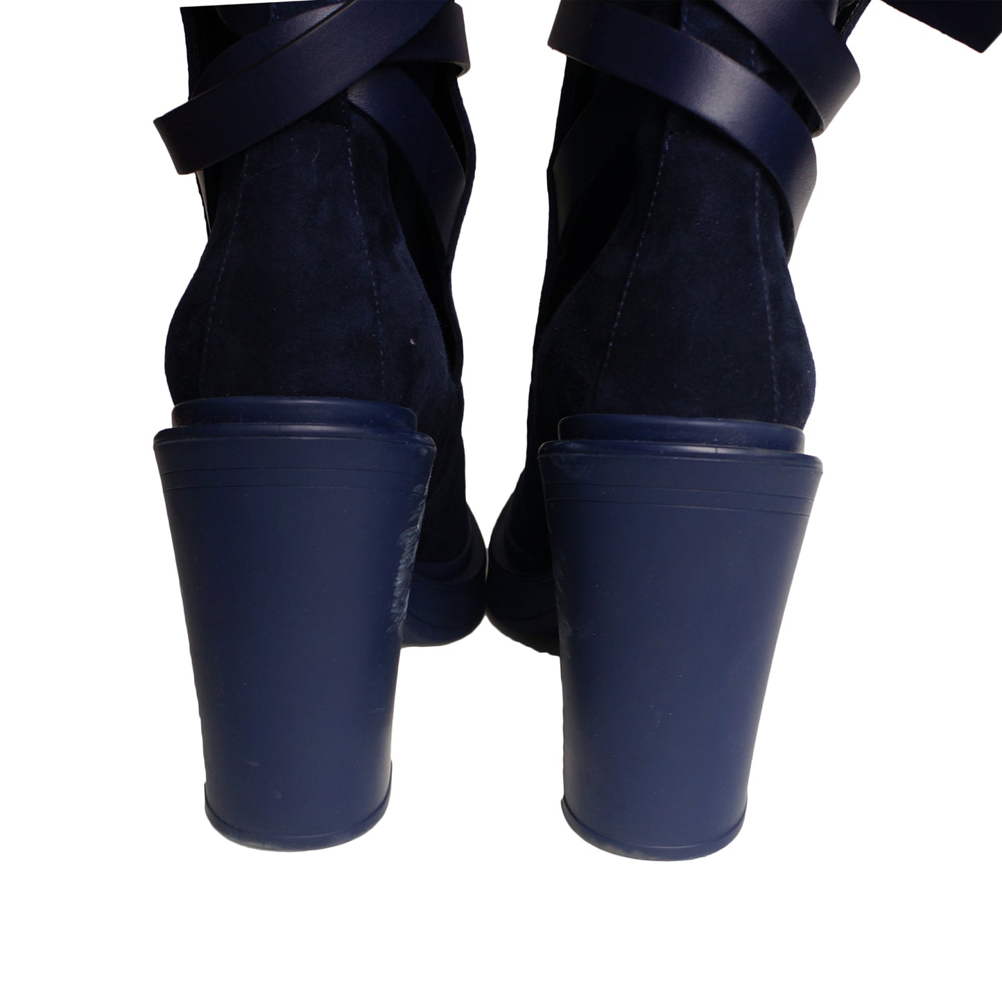 HERMES SELENA BLUE SUEDE OVER THE KNEE FALL WINTER 2018/2019 BOOT - leefluxury.com