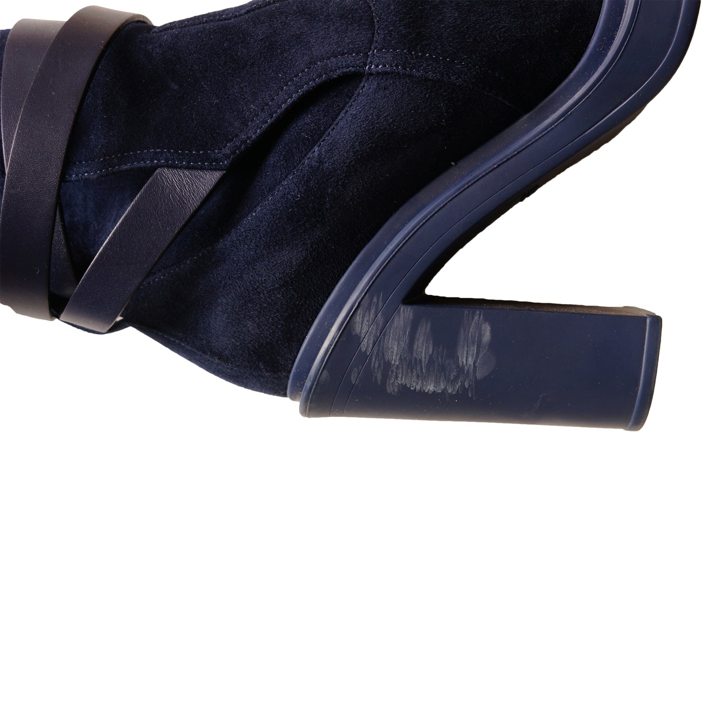 HERMES SELENA BLUE SUEDE OVER THE KNEE FALL WINTER 2018/2019 BOOT - leefluxury.com