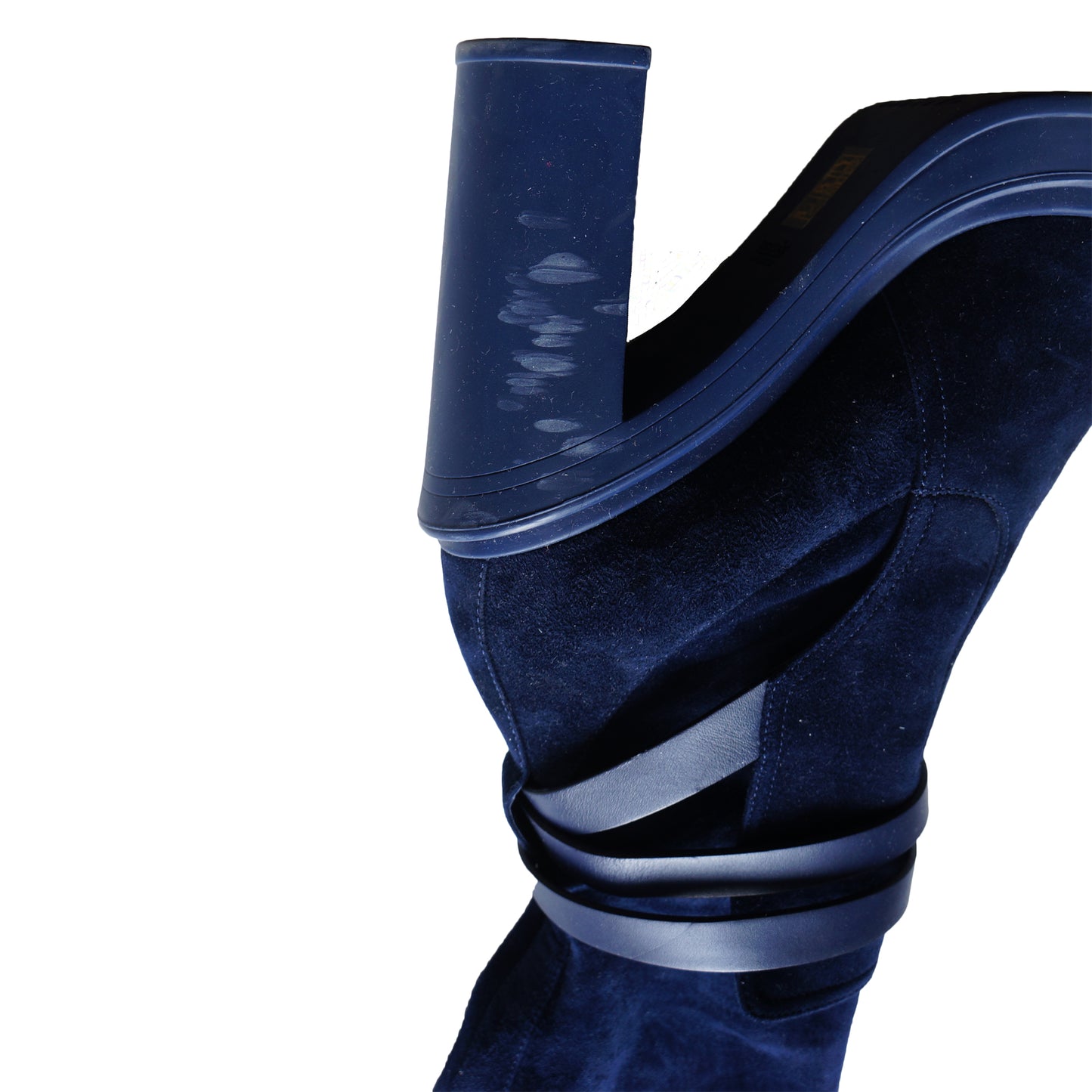 HERMES SELENA BLUE SUEDE OVER THE KNEE FALL WINTER 2018/2019 BOOT - leefluxury.com