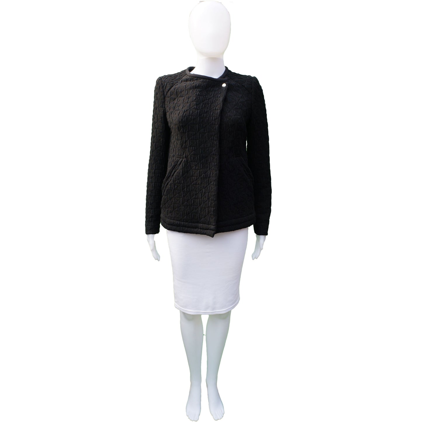 IRO METALASSÈ HEDDI BLACK JACKET - leefluxury.com