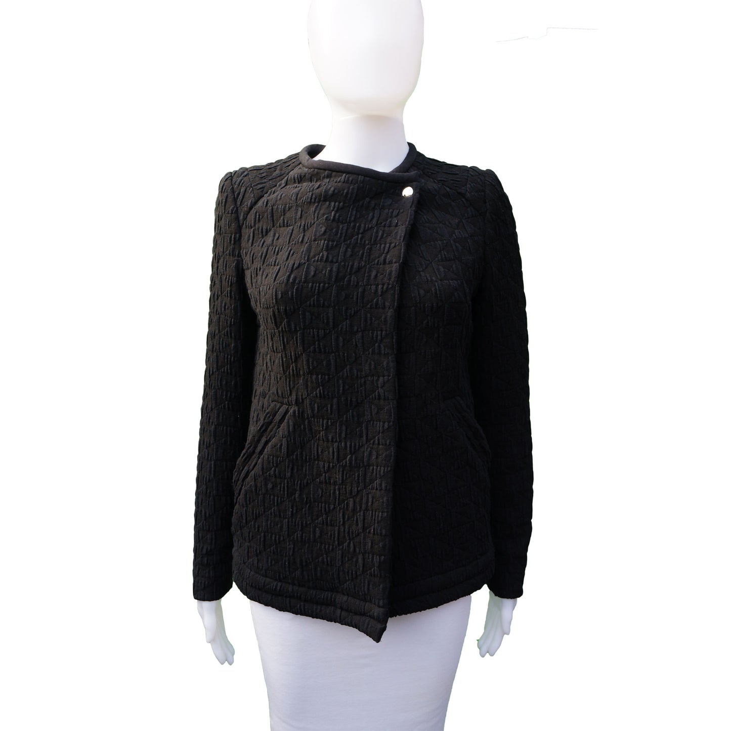 IRO METALASSÈ HEDDI BLACK JACKET - leefluxury.com