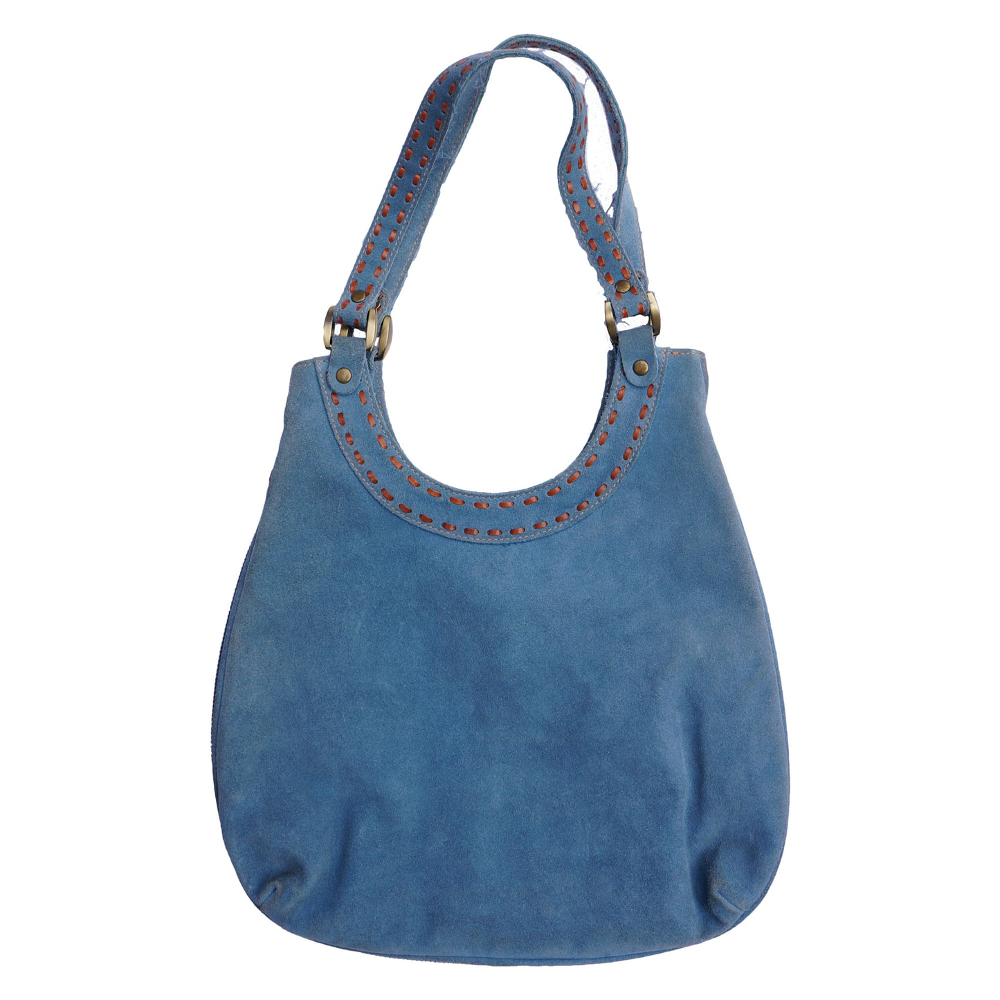ISABELLA FIORE BOHO SUEDE FLORAL CRYSTAL SHOULDER HOBO BAG - leefluxury.com