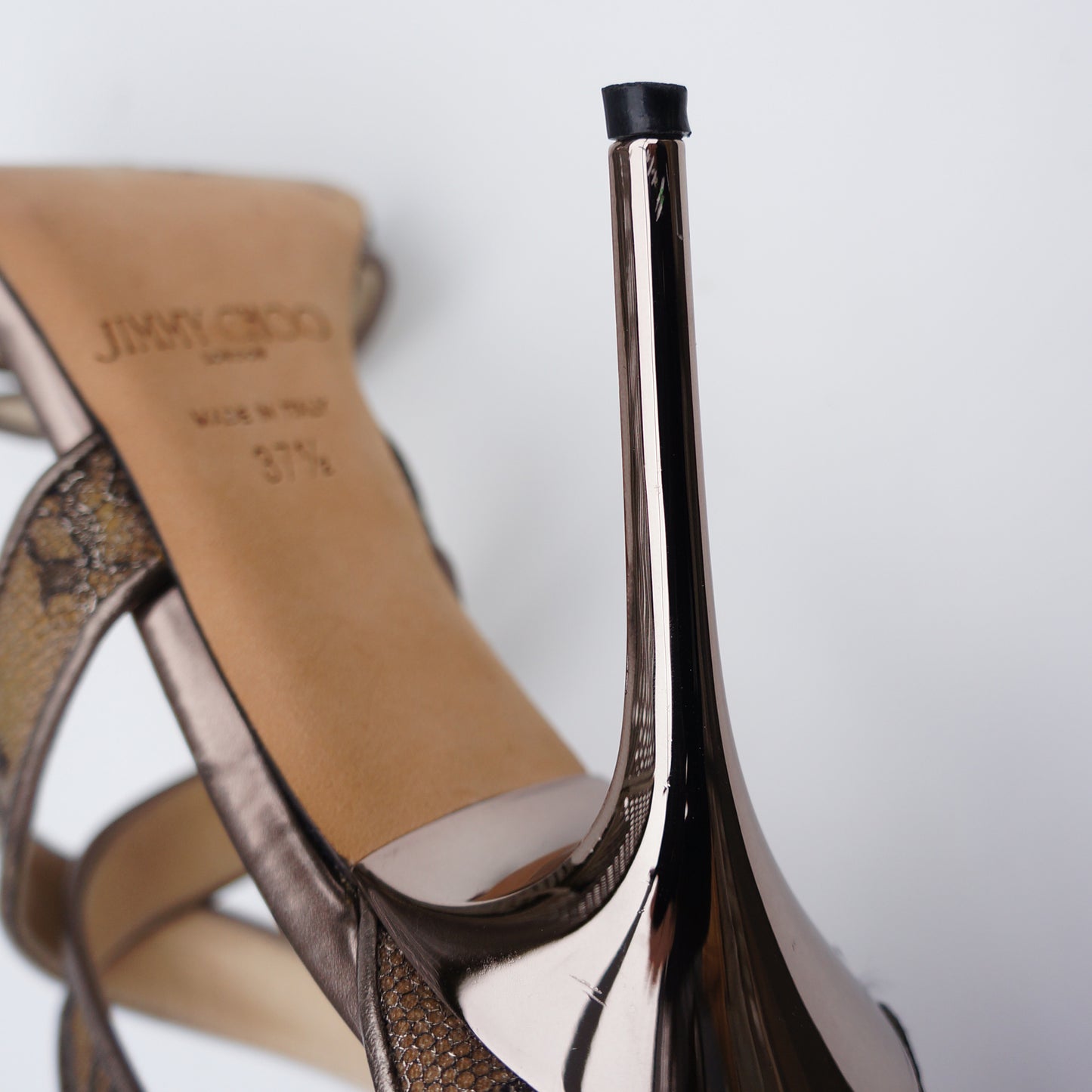 JIMMY CHOO LOTTIE LACE AND SUEDE PUMP - leefluxury.com