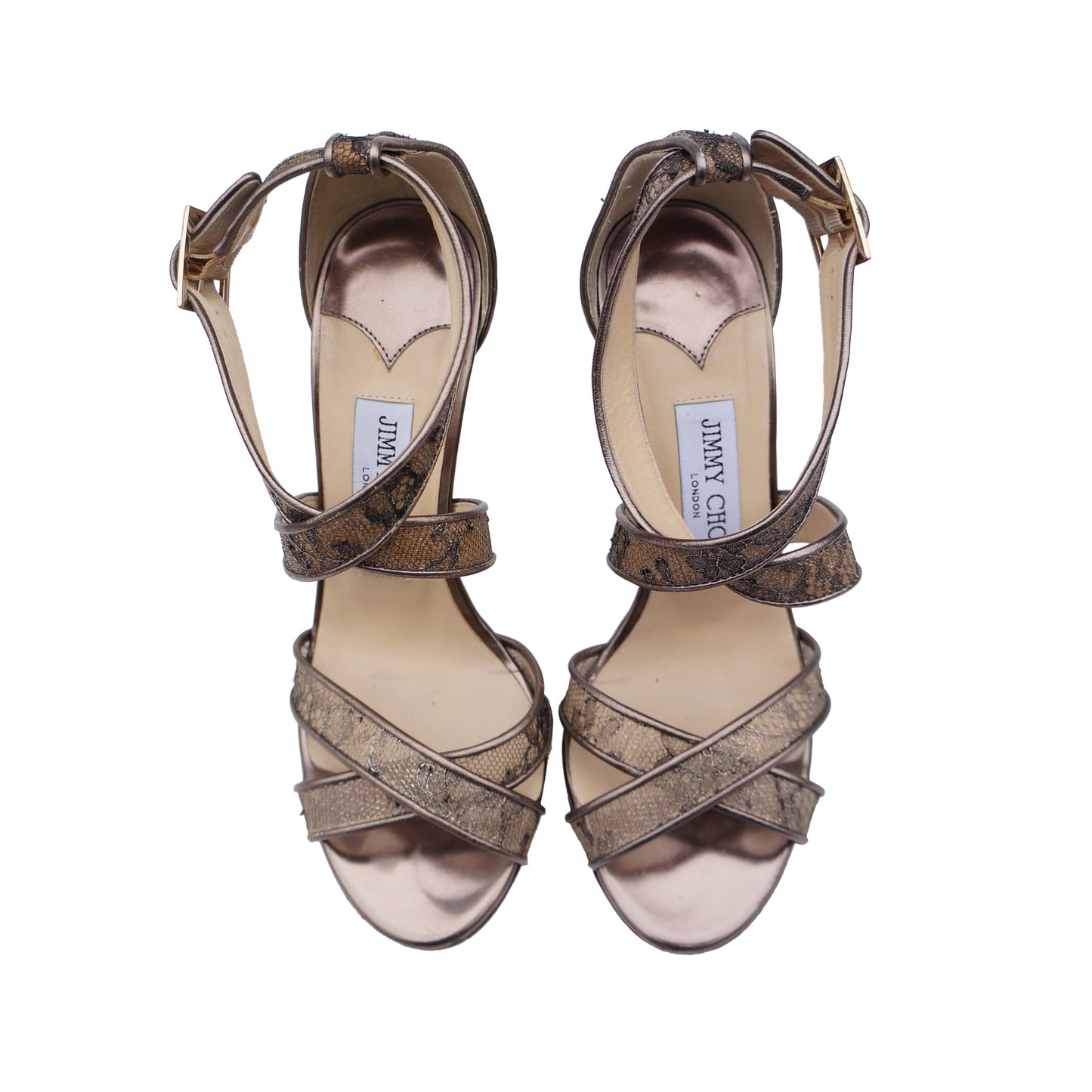 JIMMY CHOO LOTTIE LACE AND SUEDE PUMP - leefluxury.com