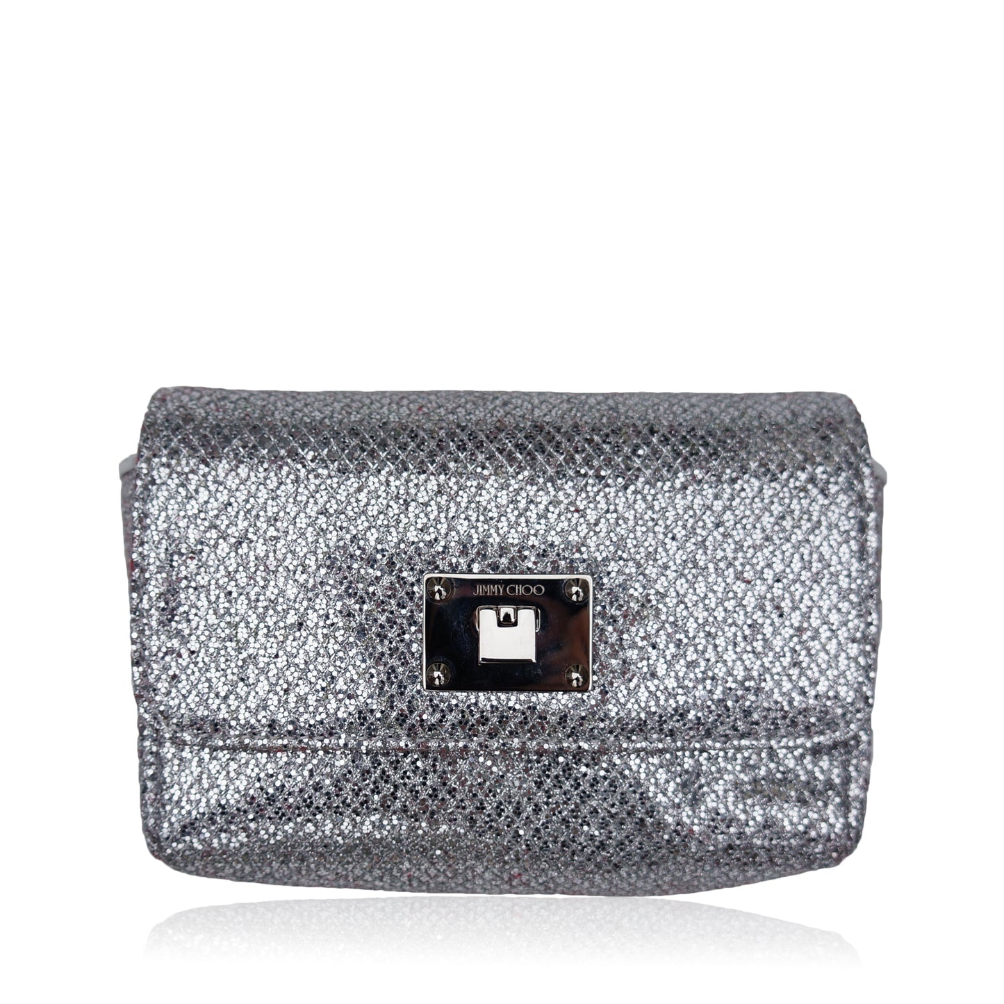 JIMMY CHOO RUBY GLITTER SHOULDER BAG - leefluxury.com