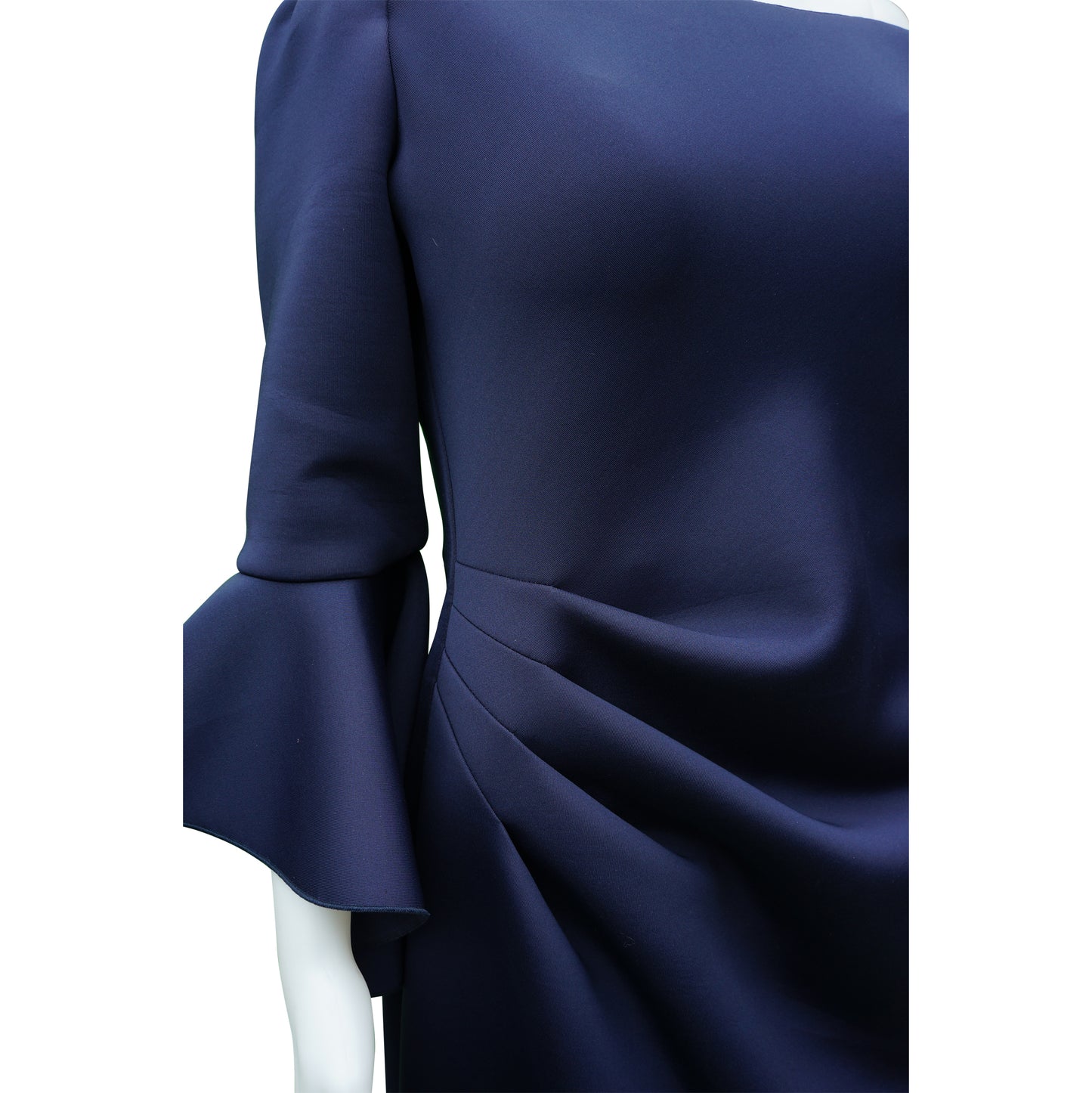 JOVANI NAVY OFF THE SHOULDER FULL LENGTH GOWN - leefluxury.com