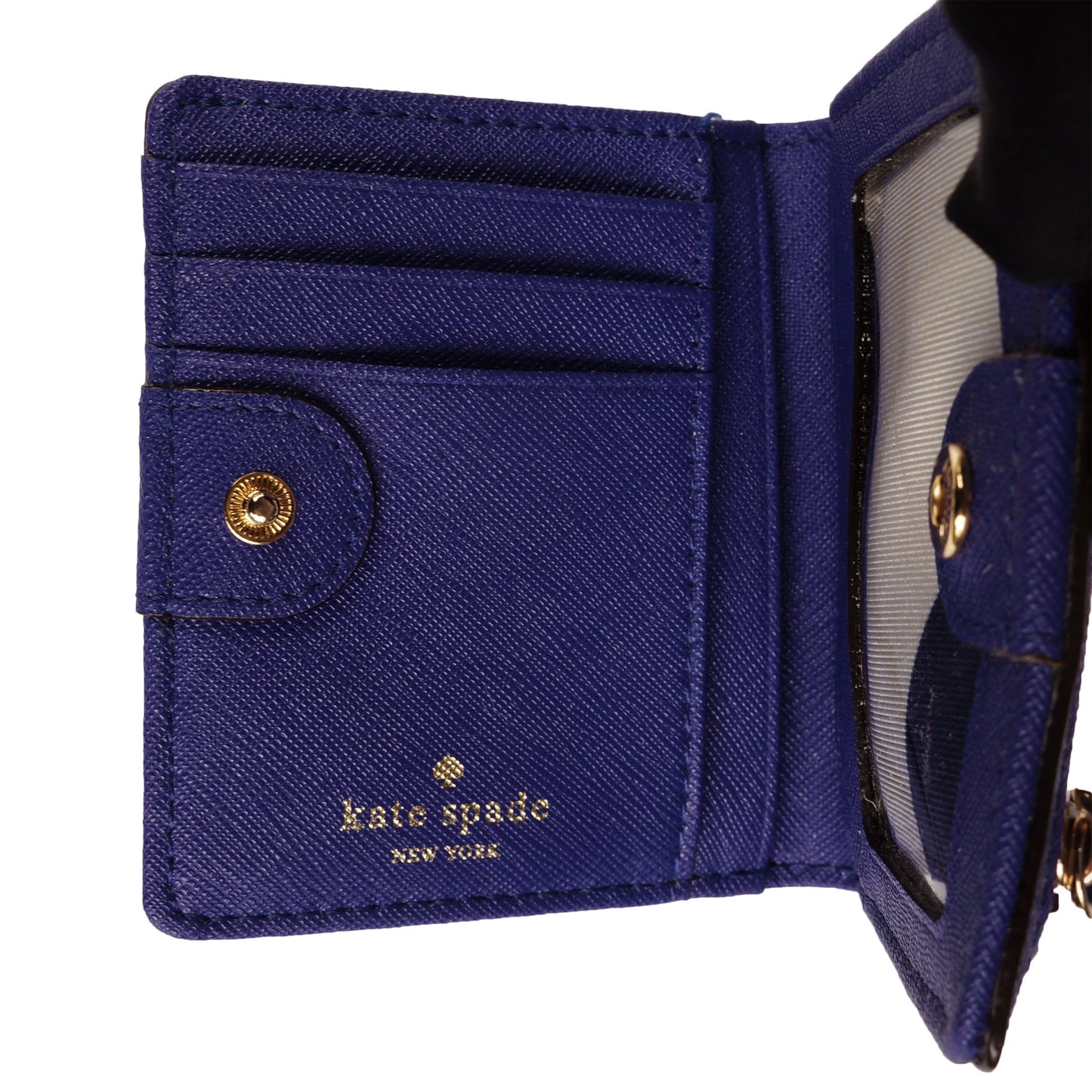 KATE SPADE NEW YORK LEATHER COMPACT WALLET - leefluxury.com