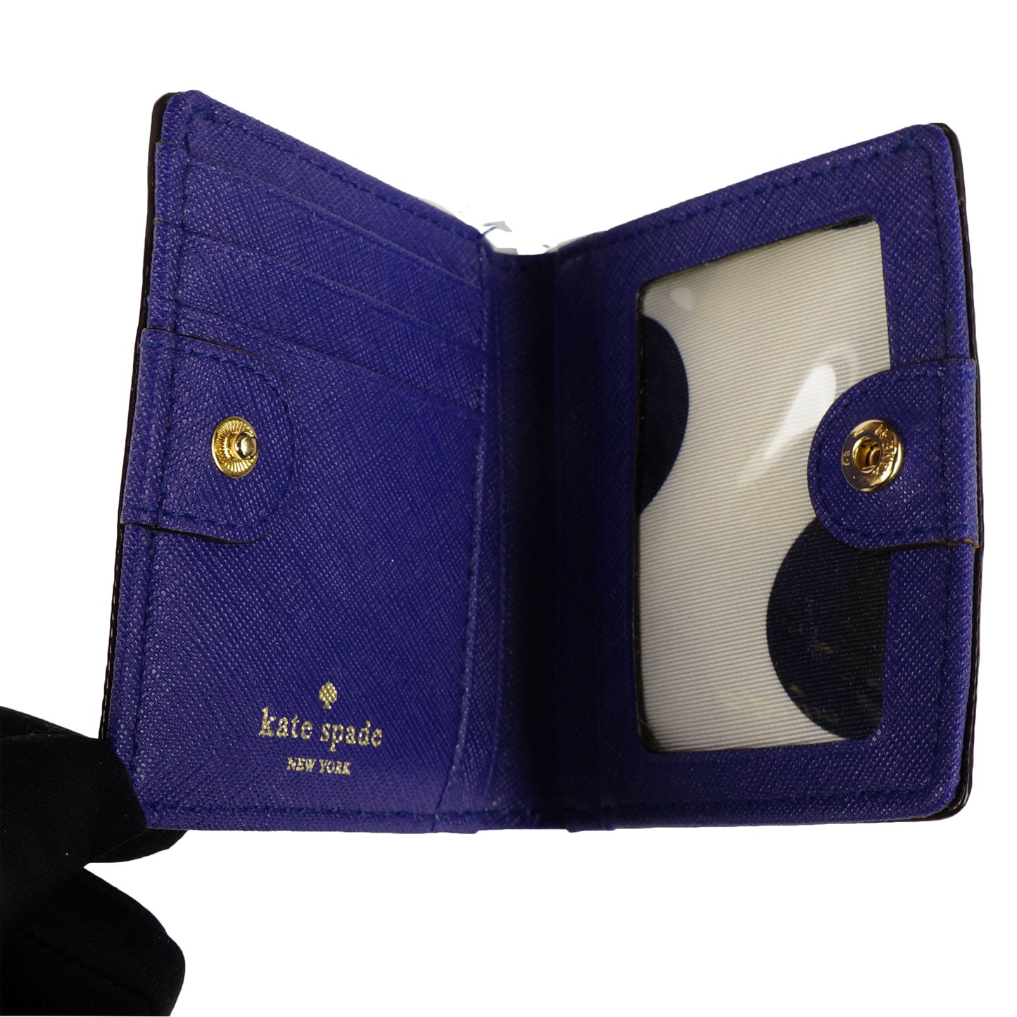 KATE SPADE NEW YORK LEATHER COMPACT WALLET - leefluxury.com