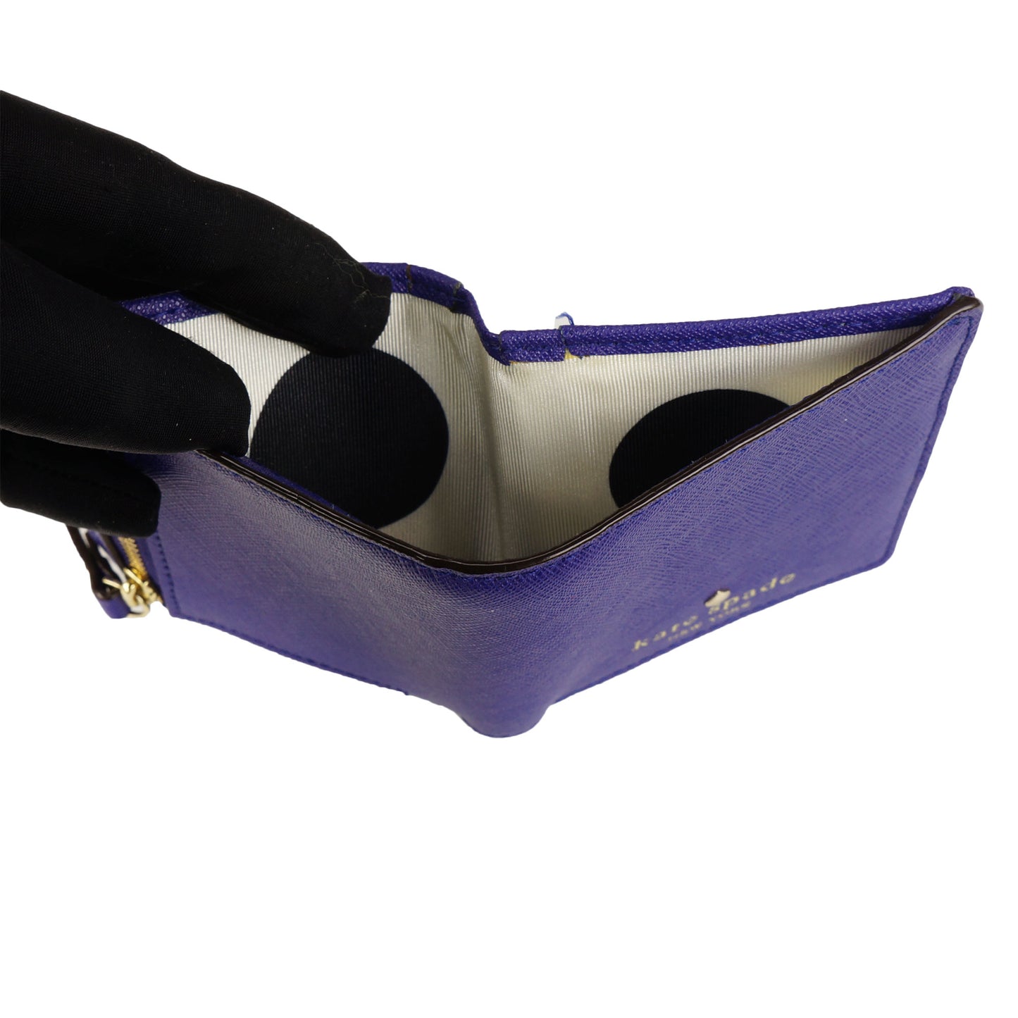 KATE SPADE NEW YORK LEATHER COMPACT WALLET - leefluxury.com