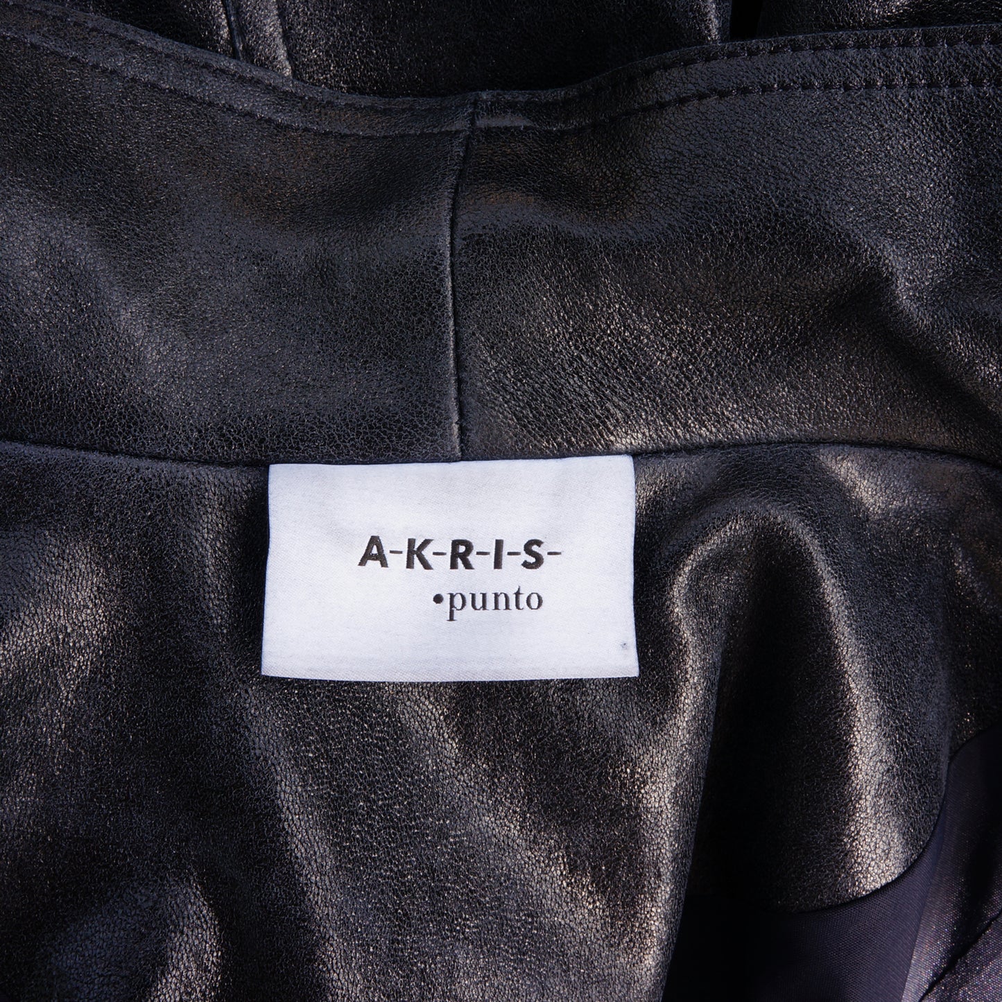 AKRIS PUNTO LEATHER MOTO JACKET - leefluxury.com