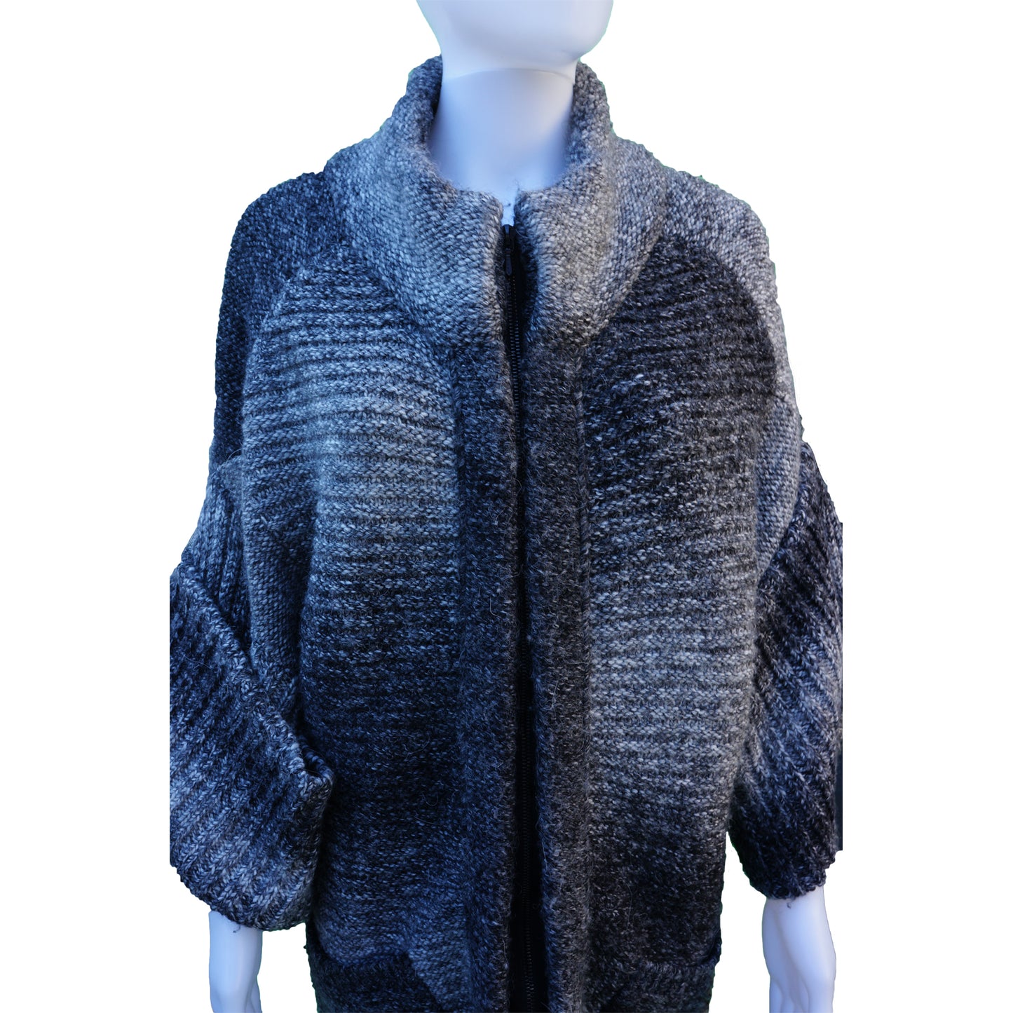 3.1 PHILLIP LIM WOOL-BLEND ZIP-UP SWEATER COAT - leefluxury.com
