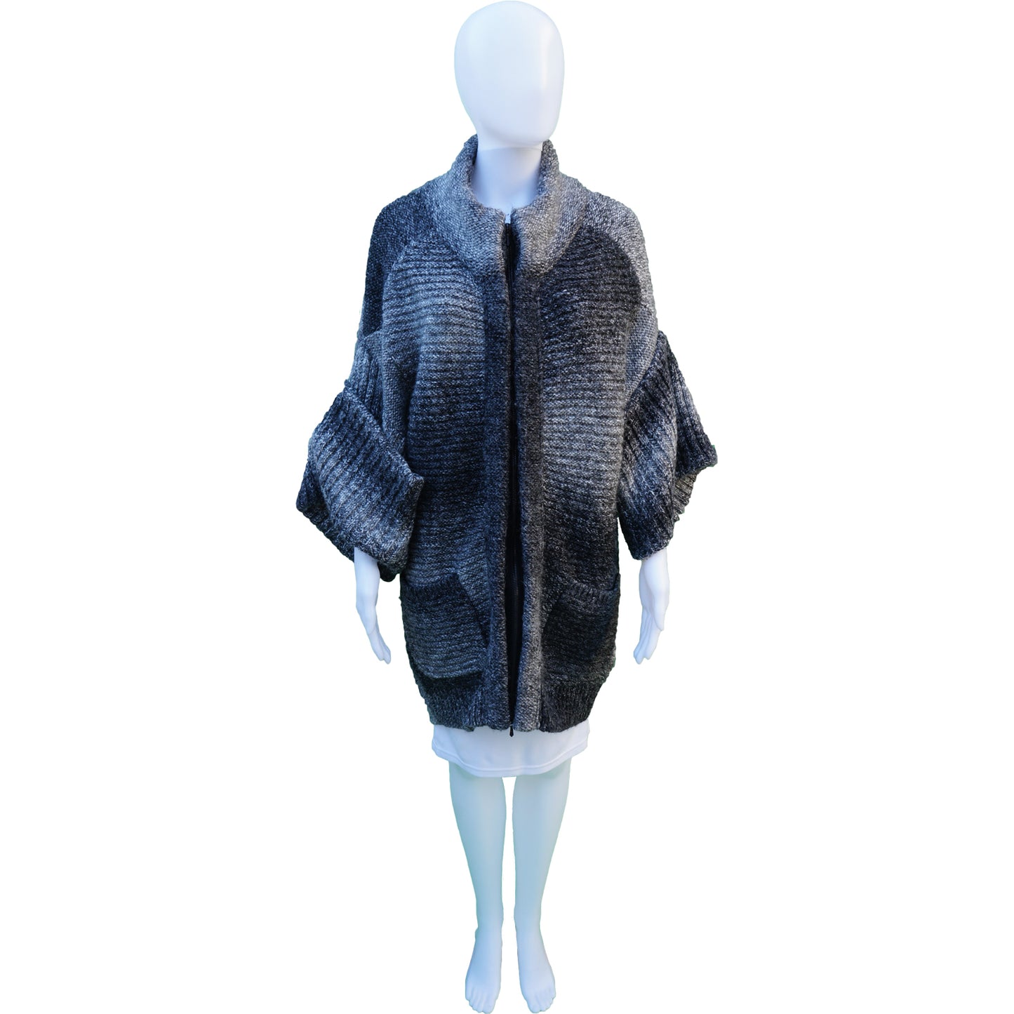 3.1 PHILLIP LIM WOOL-BLEND ZIP-UP SWEATER COAT - leefluxury.com