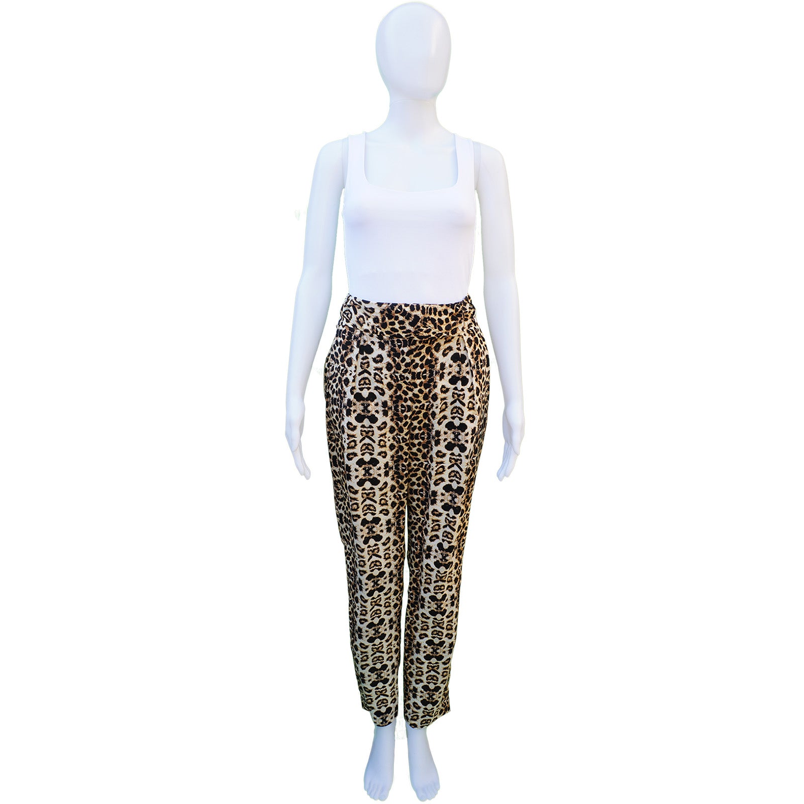A.L.C. SILK LEOPARD PRINT PANTS - leefluxury.com