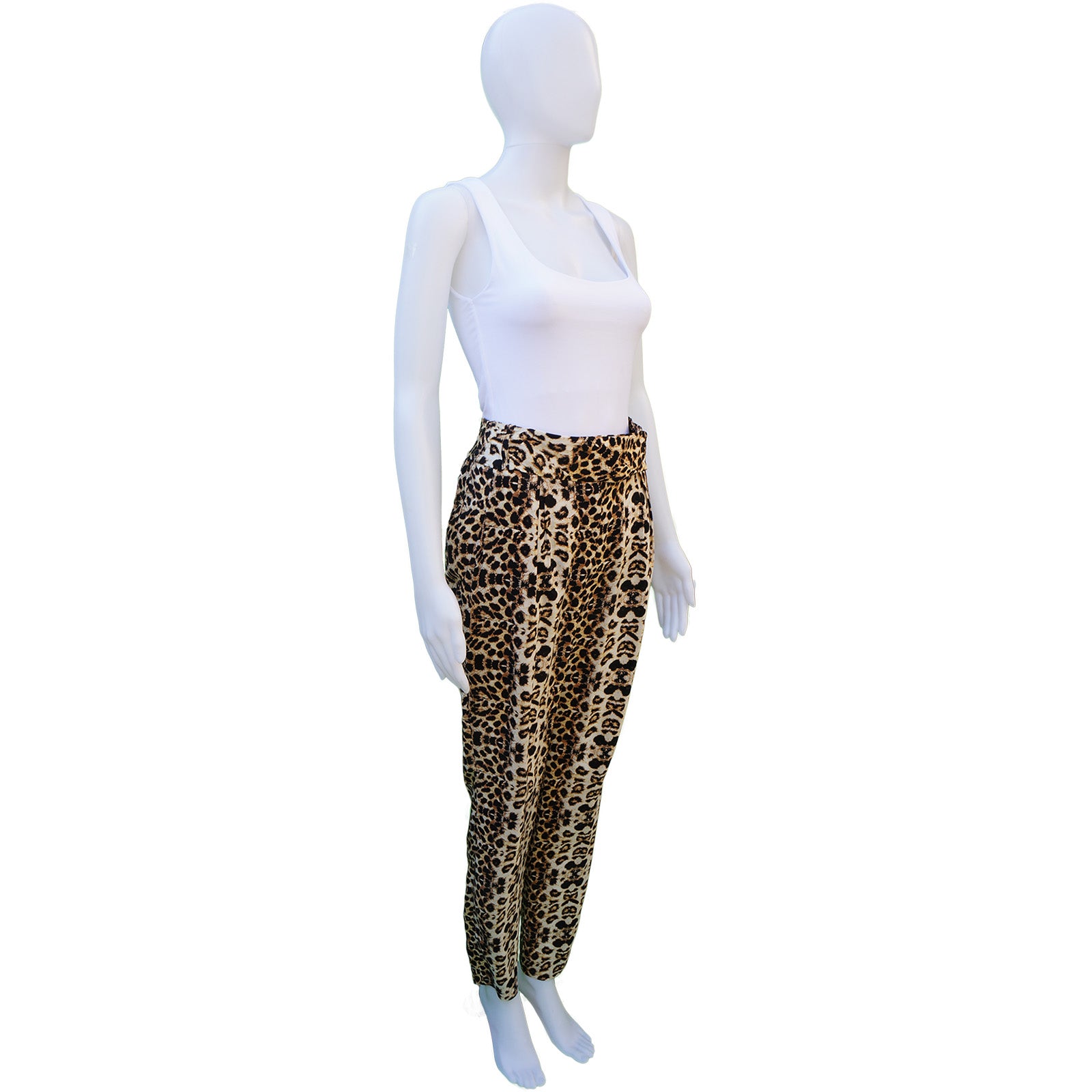 A.L.C. SILK LEOPARD PRINT PANTS - leefluxury.com