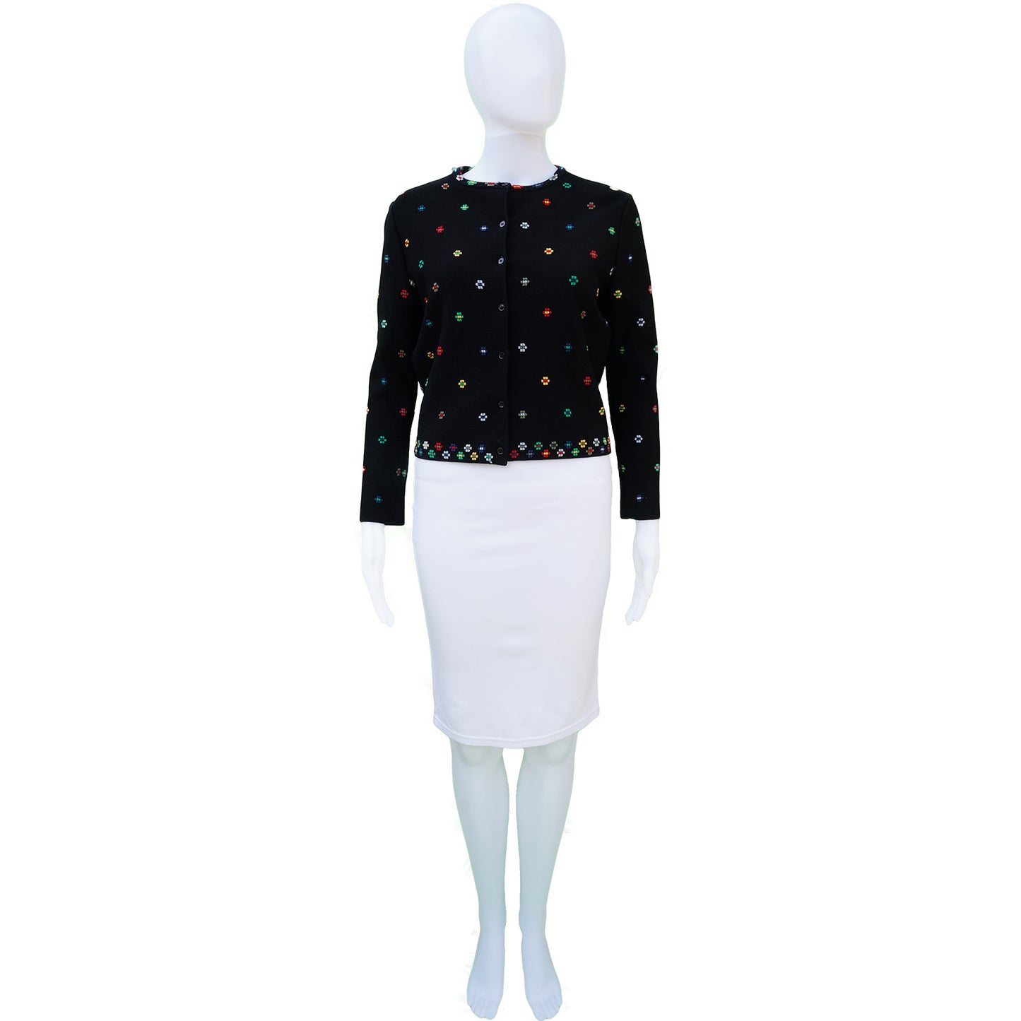 ALEXANDER MCQUEEN DIGITAL FLORAL PRINT BUTTON-UP CARDIGAN - leefluxury.com