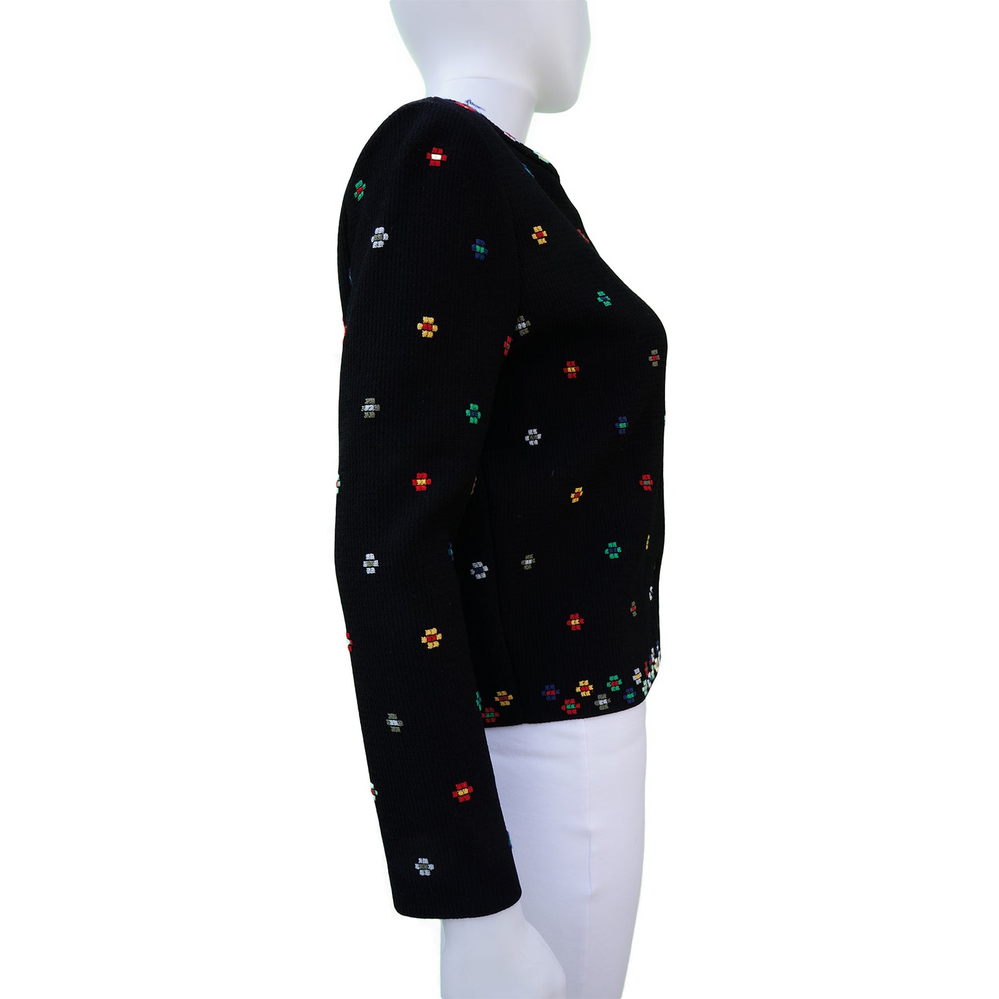 ALEXANDER MCQUEEN DIGITAL FLORAL PRINT BUTTON-UP CARDIGAN - leefluxury.com