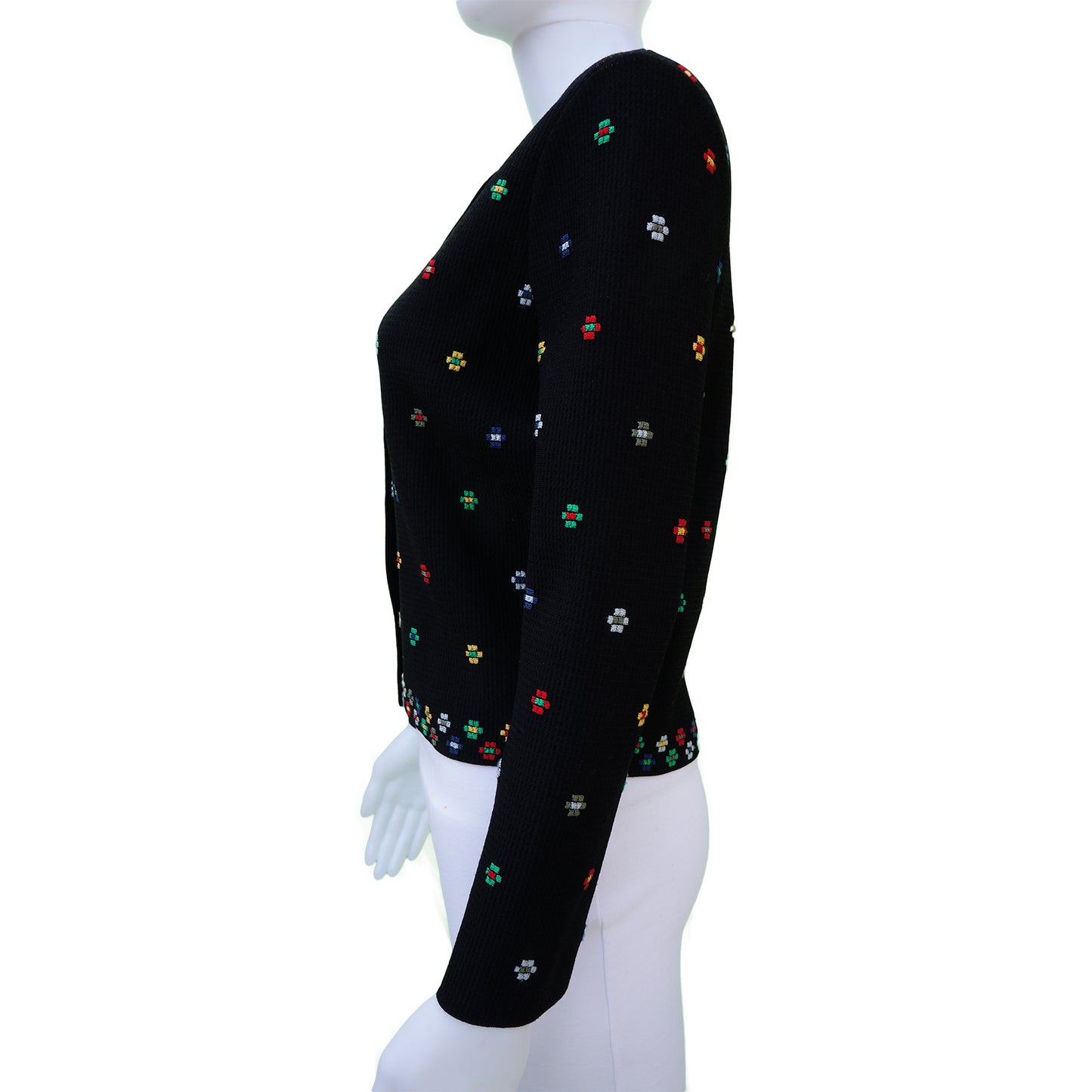 ALEXANDER MCQUEEN DIGITAL FLORAL PRINT BUTTON-UP CARDIGAN - leefluxury.com