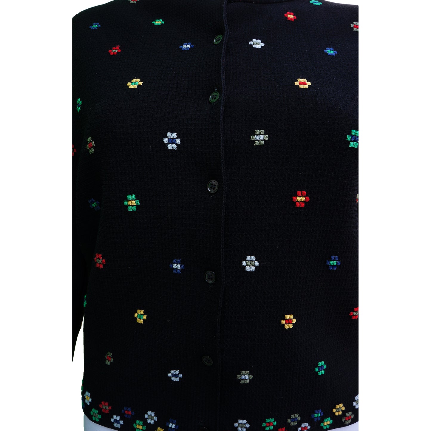 ALEXANDER MCQUEEN DIGITAL FLORAL PRINT BUTTON-UP CARDIGAN - leefluxury.com