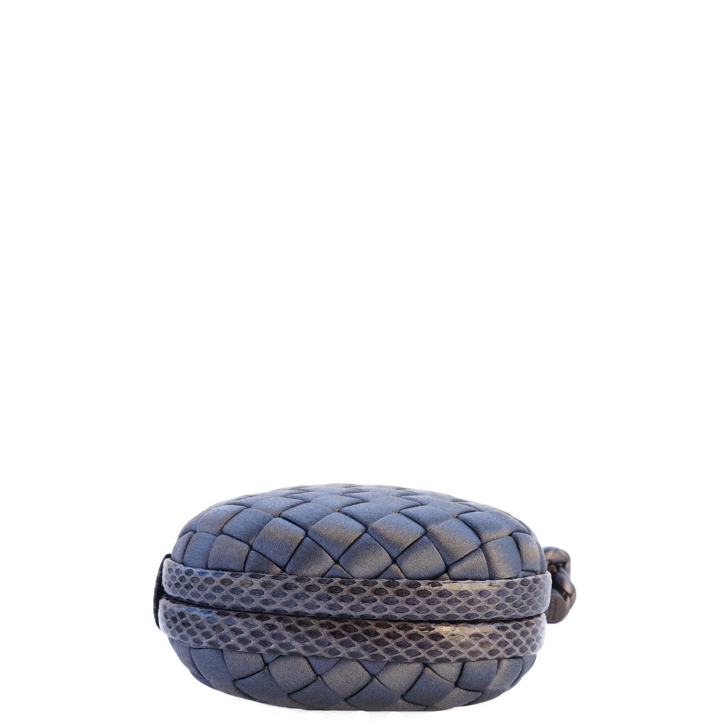 BOTTEGA VENETA INTRECCIATO SATIN KNOT CLUTCH - leefluxury.com