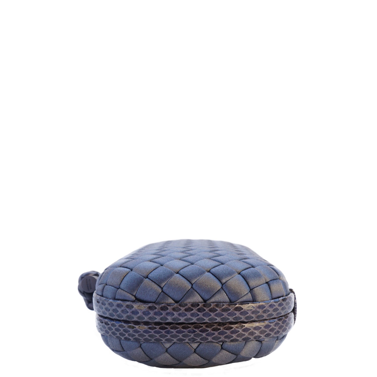 BOTTEGA VENETA INTRECCIATO SATIN KNOT CLUTCH - leefluxury.com