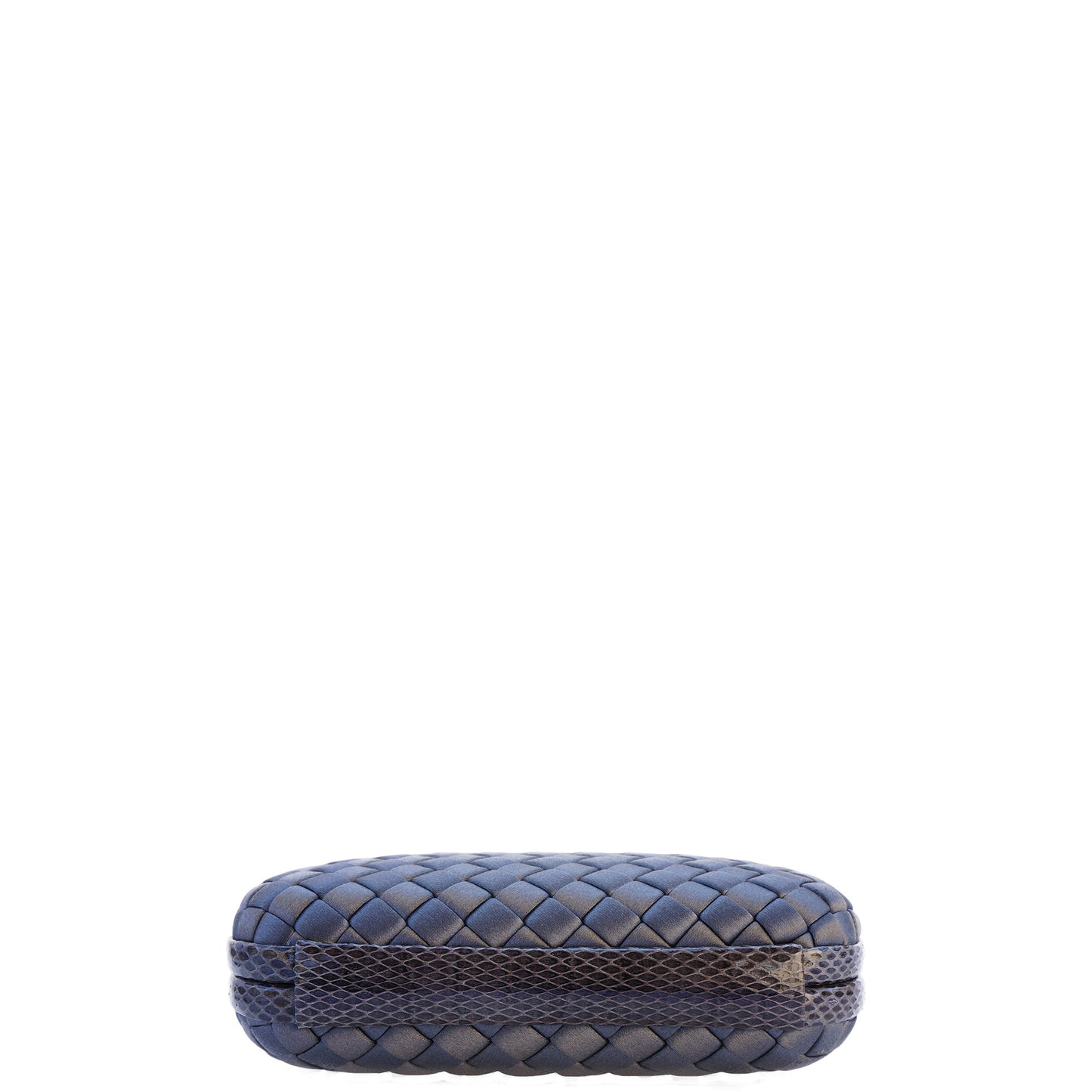 BOTTEGA VENETA INTRECCIATO SATIN KNOT CLUTCH - leefluxury.com