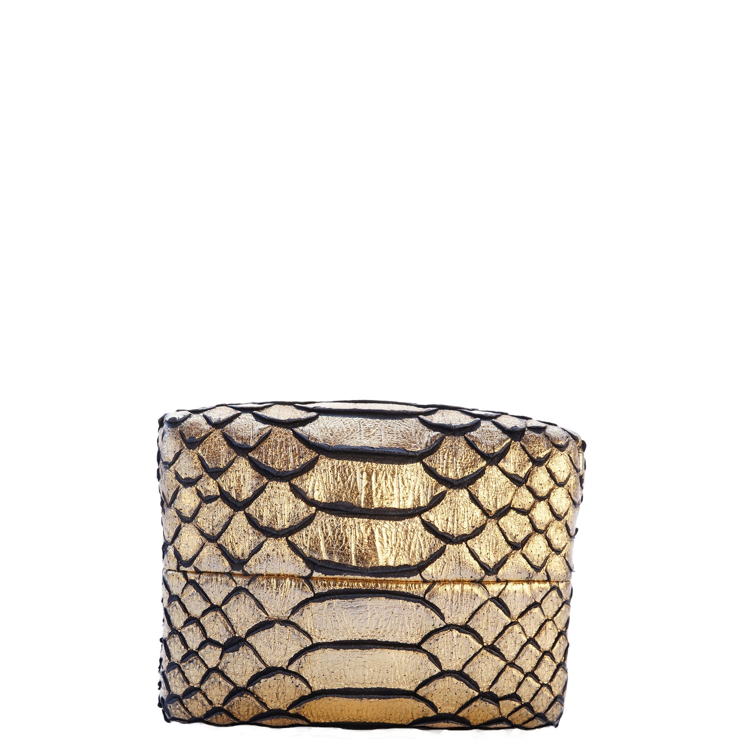 CHANEL RARE PARIS IN ROME GOLD PYTHON Il QUADRATO MINAUDIERE - leefluxury.com