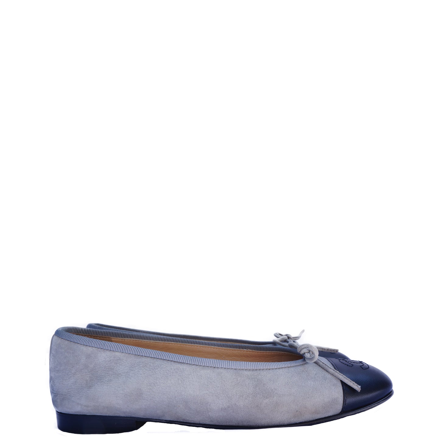 CHANEL 2014 SUMMER BALLERINA CAP-TOE FLATS - leefluxury.com