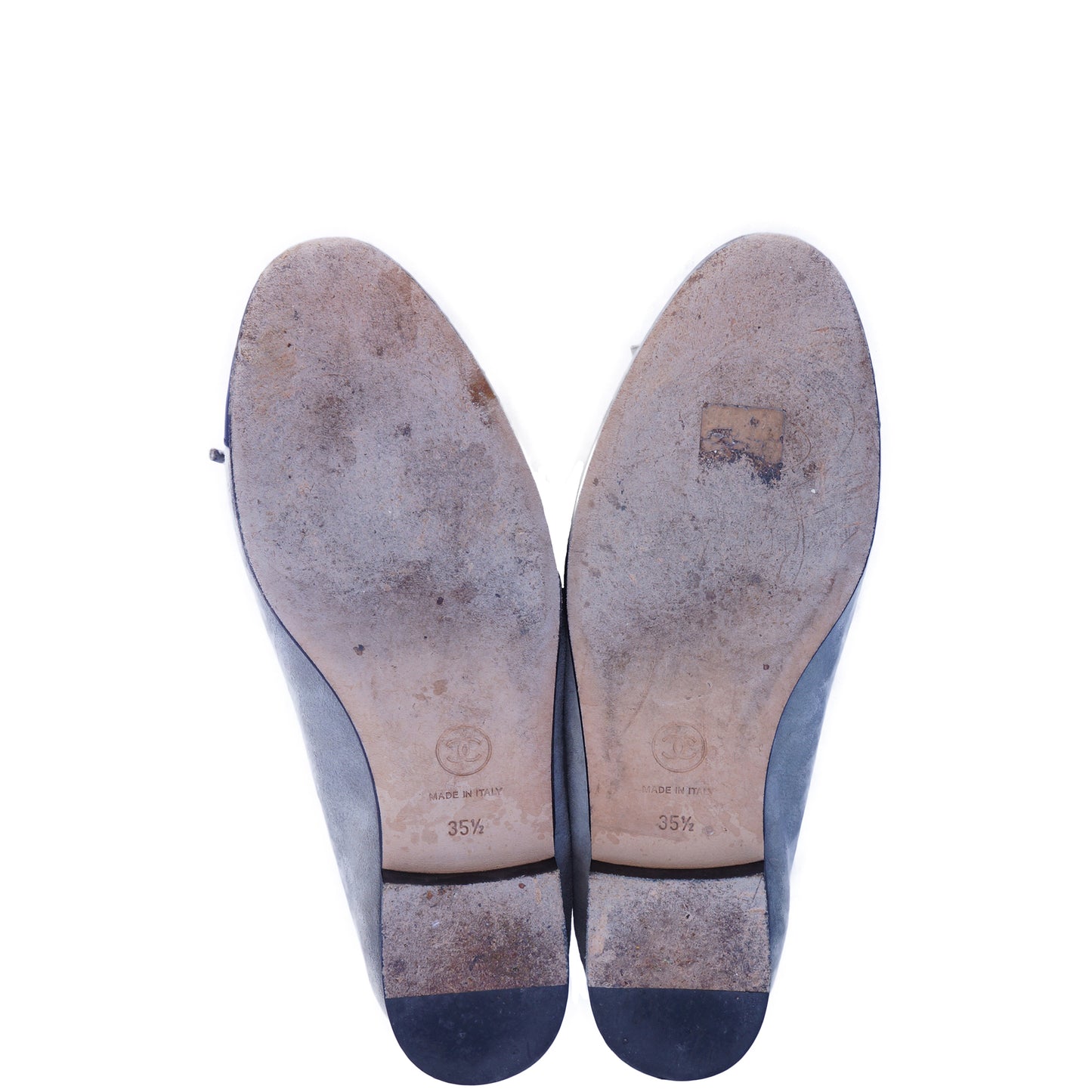 CHANEL 2014 SUMMER BALLERINA CAP-TOE FLATS - leefluxury.com