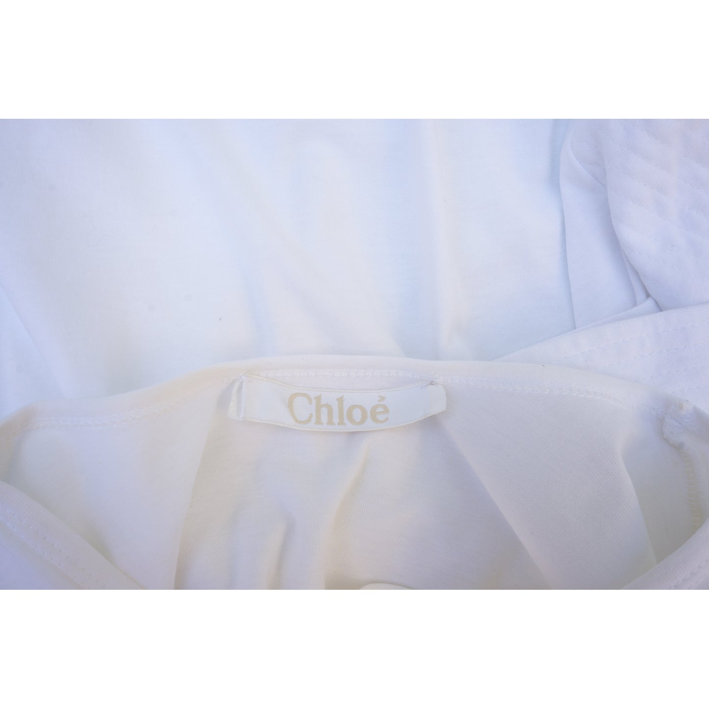 CHLOÉ CREW NECK COLD-SHOULDER TOP - leefluxury.com