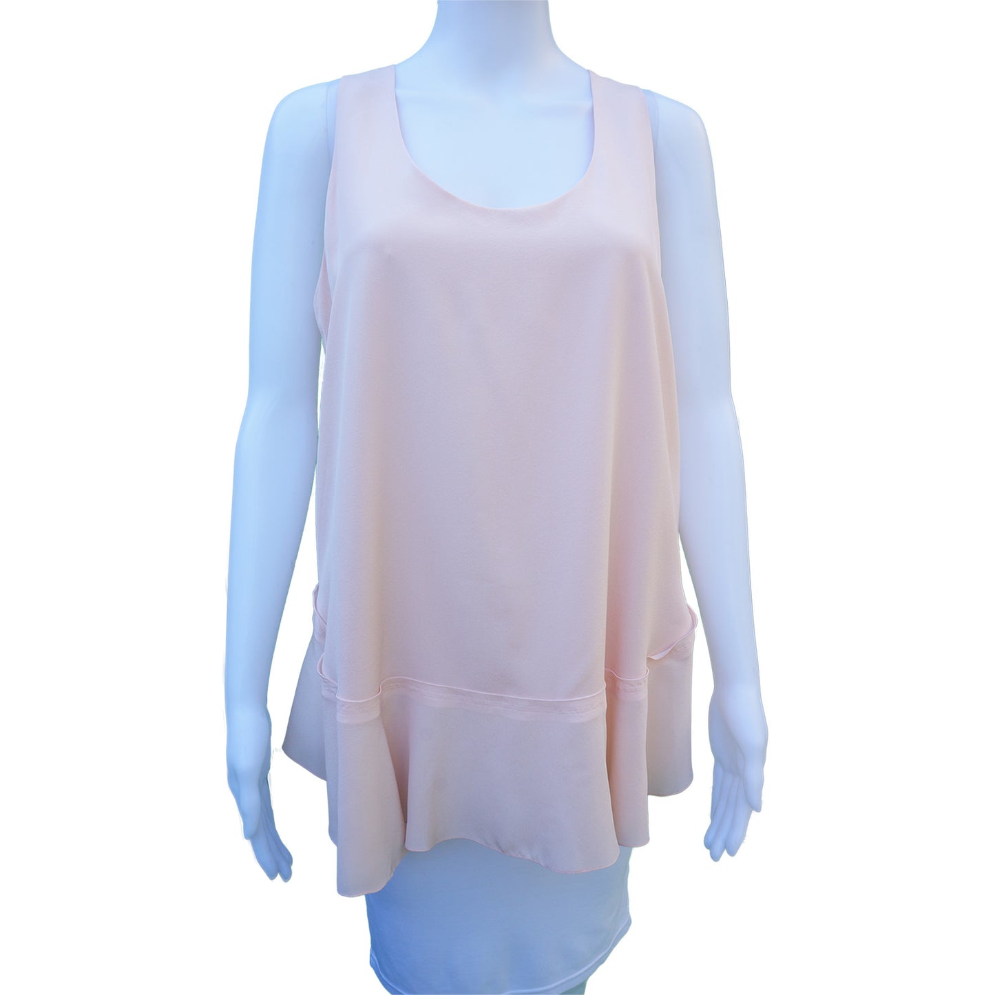 CHLOÉ SILK RUFFLED TOP - leefluxury.com
