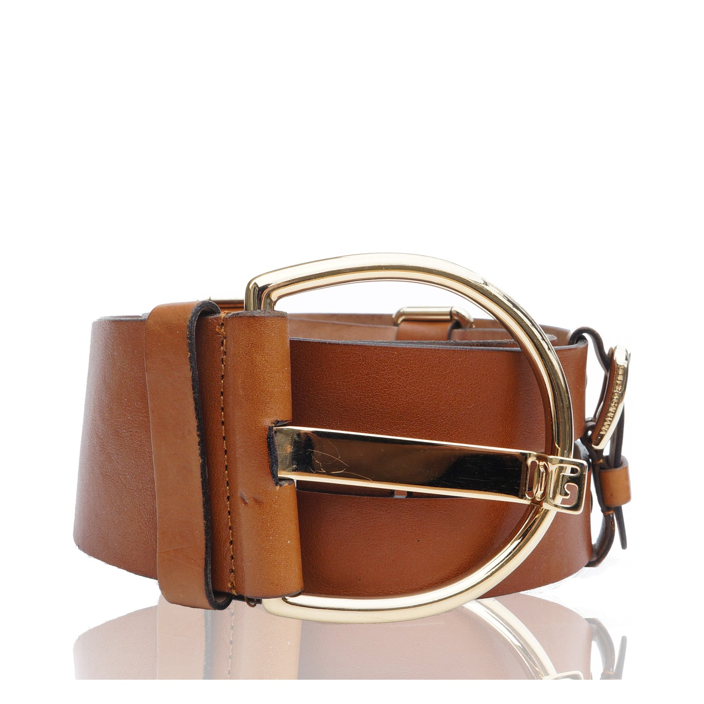 DOLCE & GABBANA LEATHER WIDE BELT - leefluxury.com