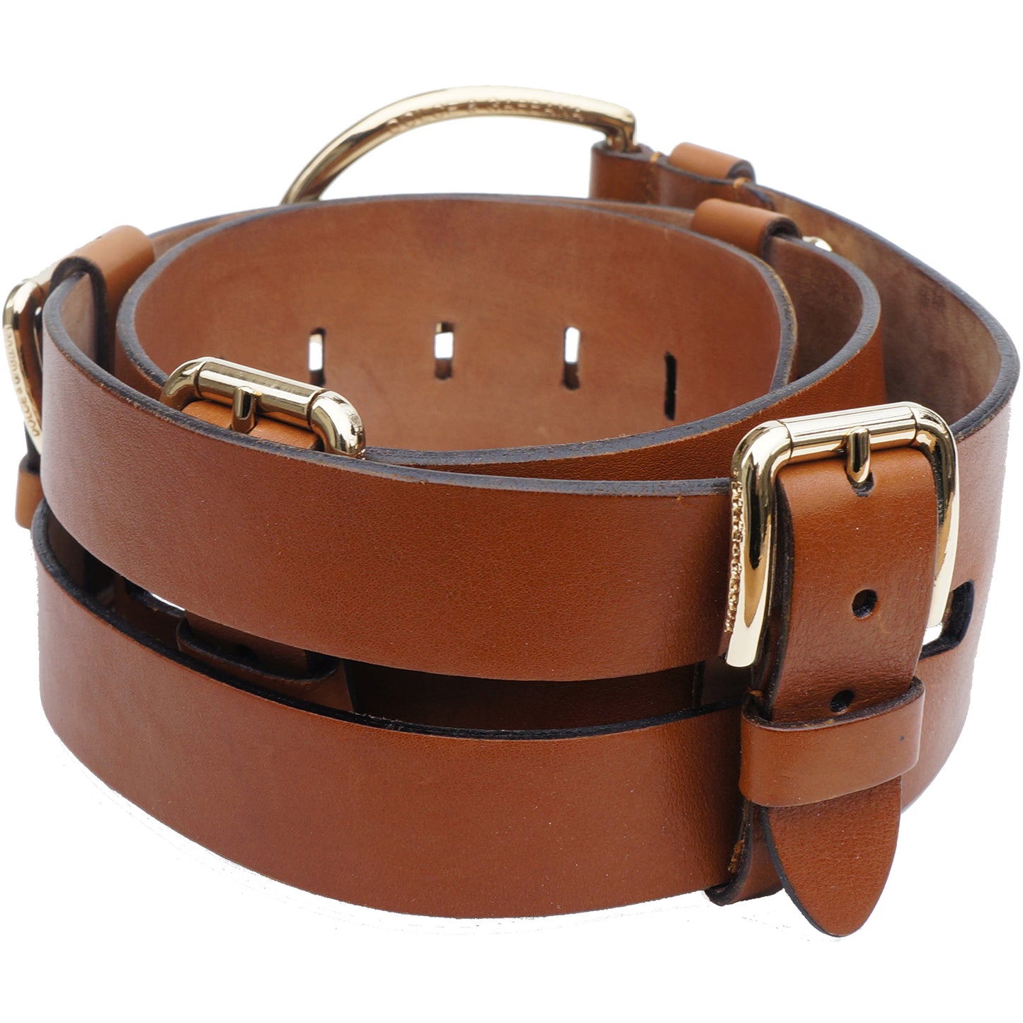 DOLCE & GABBANA LEATHER WIDE BELT - leefluxury.com