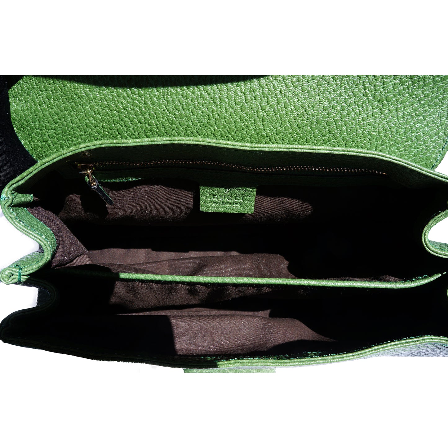 GUCCI NAILHEAD BAMBOO HANDLE BAG - leefluxury.com