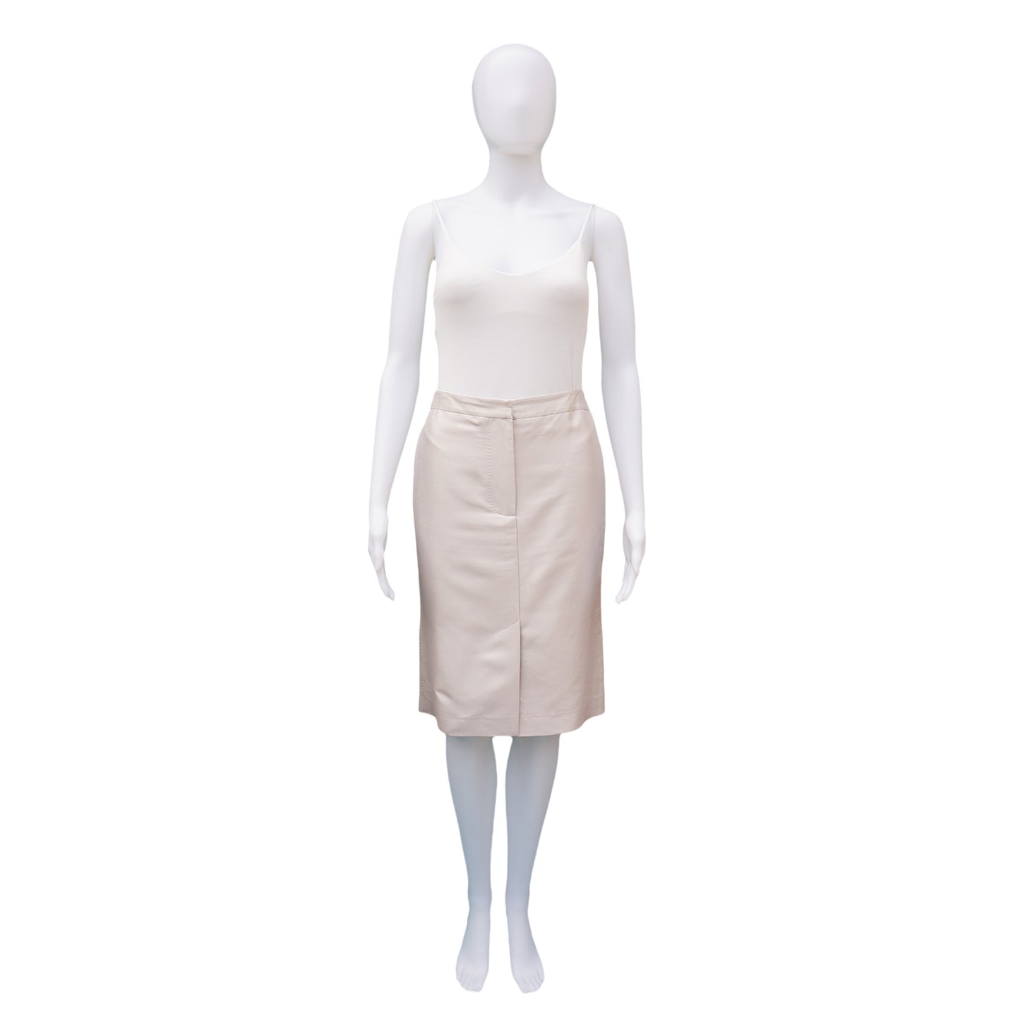 MAXMARA SILK BLEND KNEE-LENGTH SKIRT - leefluxury.com