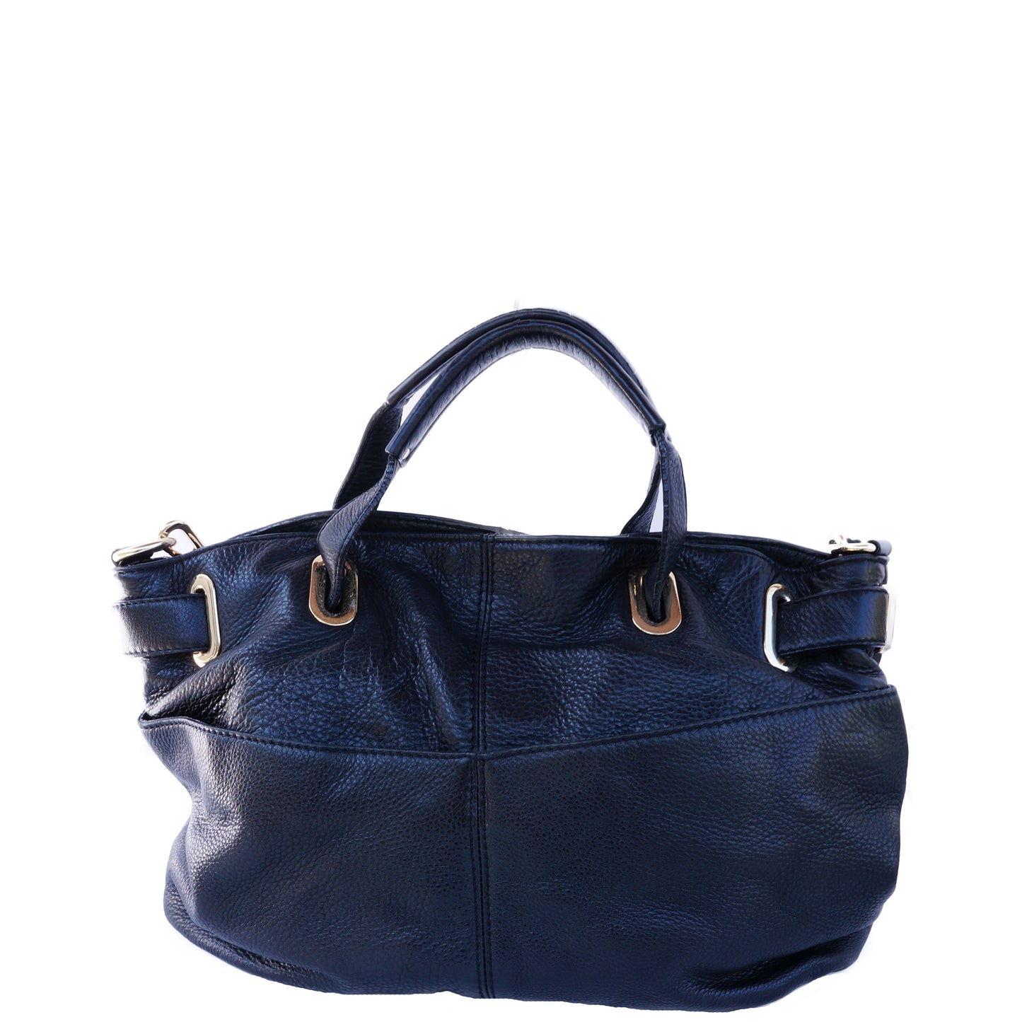 MICHAEL KORS GRAINED LEATHER SHOULDER BAG - leefluxury.com
