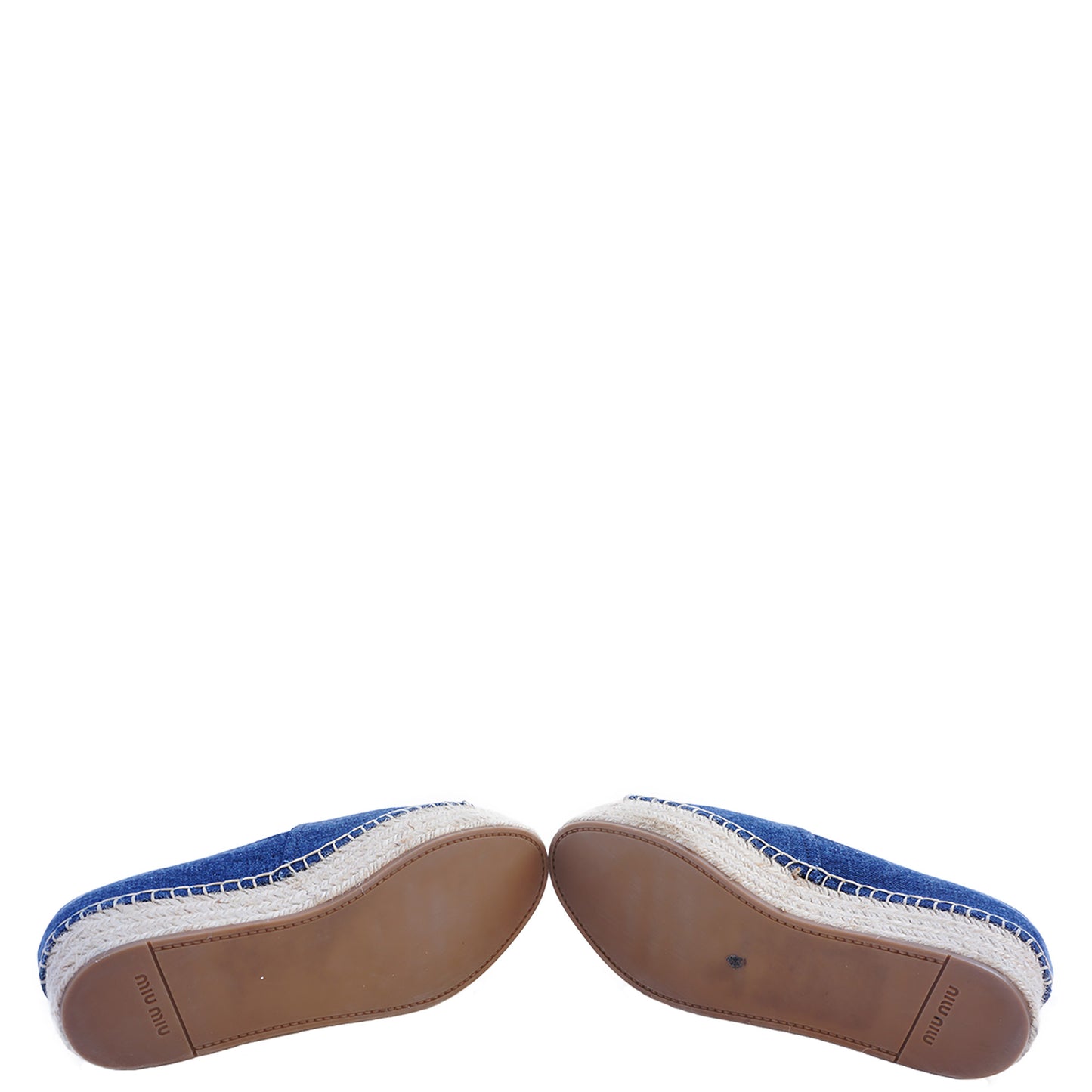 MIU MIU DENIM FLATFORM / PLATFORM ESPADRILLES - leefluxury.com