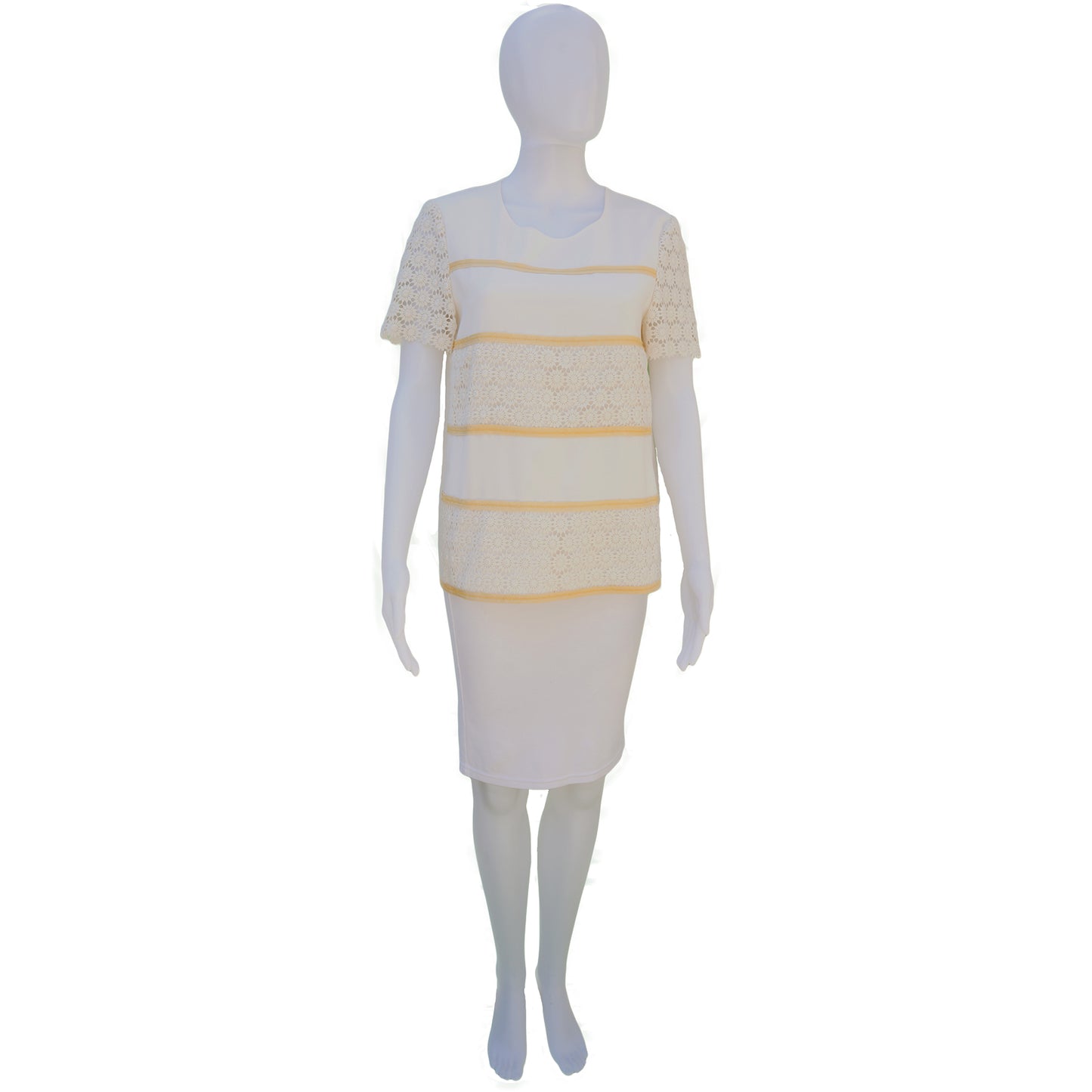 MOSCHINO CHEAP & CHIC PANEL FLORAL LACE TOP - leefluxury.com