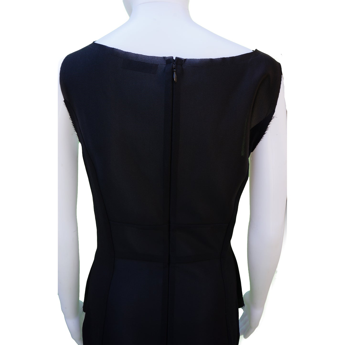 NiNA RICCI BLACK COWL BODICE DRESS - leefluxury.com