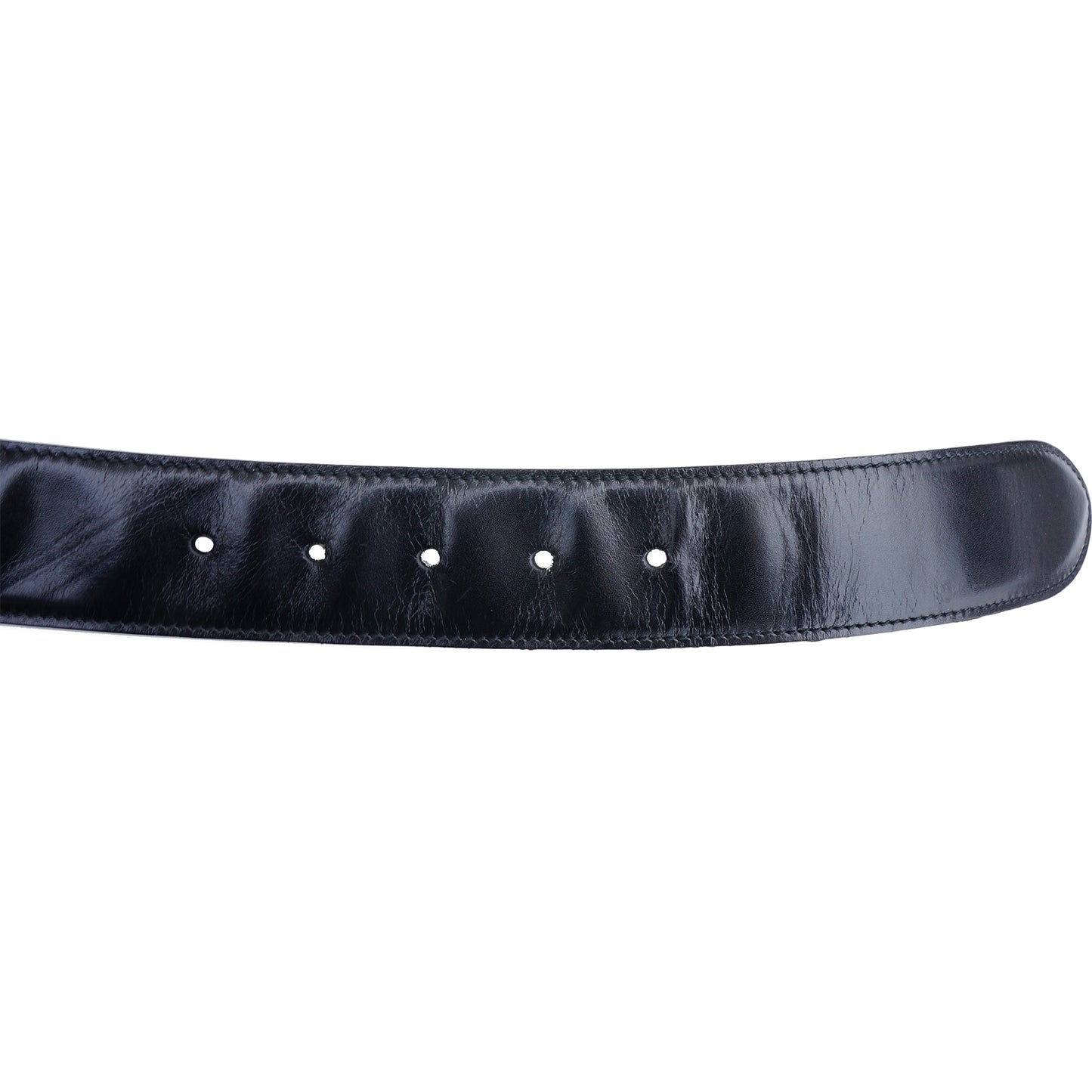 PRADA LOGO BUCKLE LEATHER BELT - leefluxury.com
